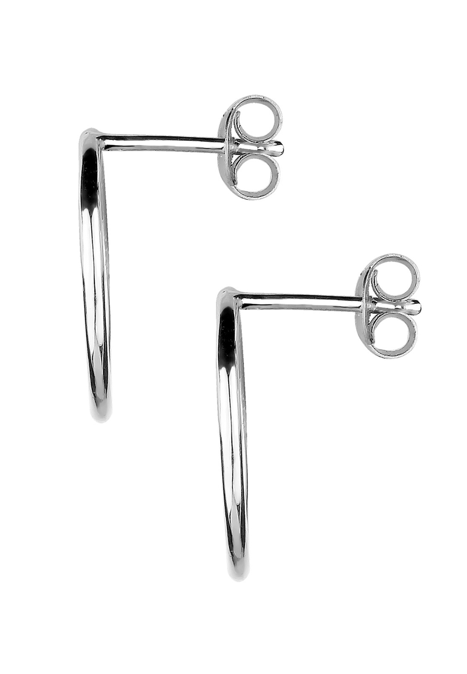 Elli Paar Ohrstecker »Ohrringe Basic Kreis Geo Trend 925 Sterling Silber«