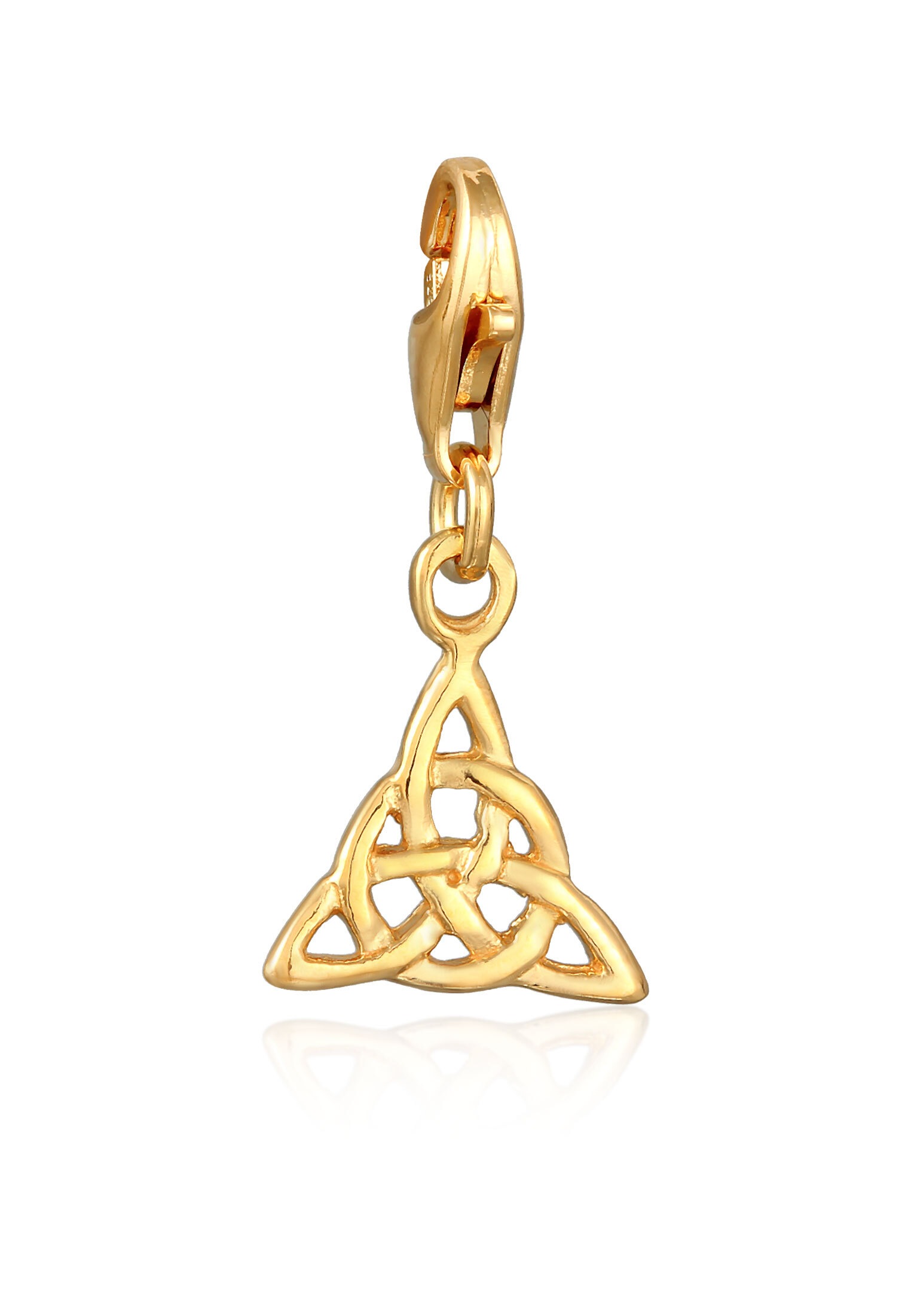 Nenalina Charm Medaillon »Charm Anhänger Keltischer Knoten Dreieck 925 Silber«