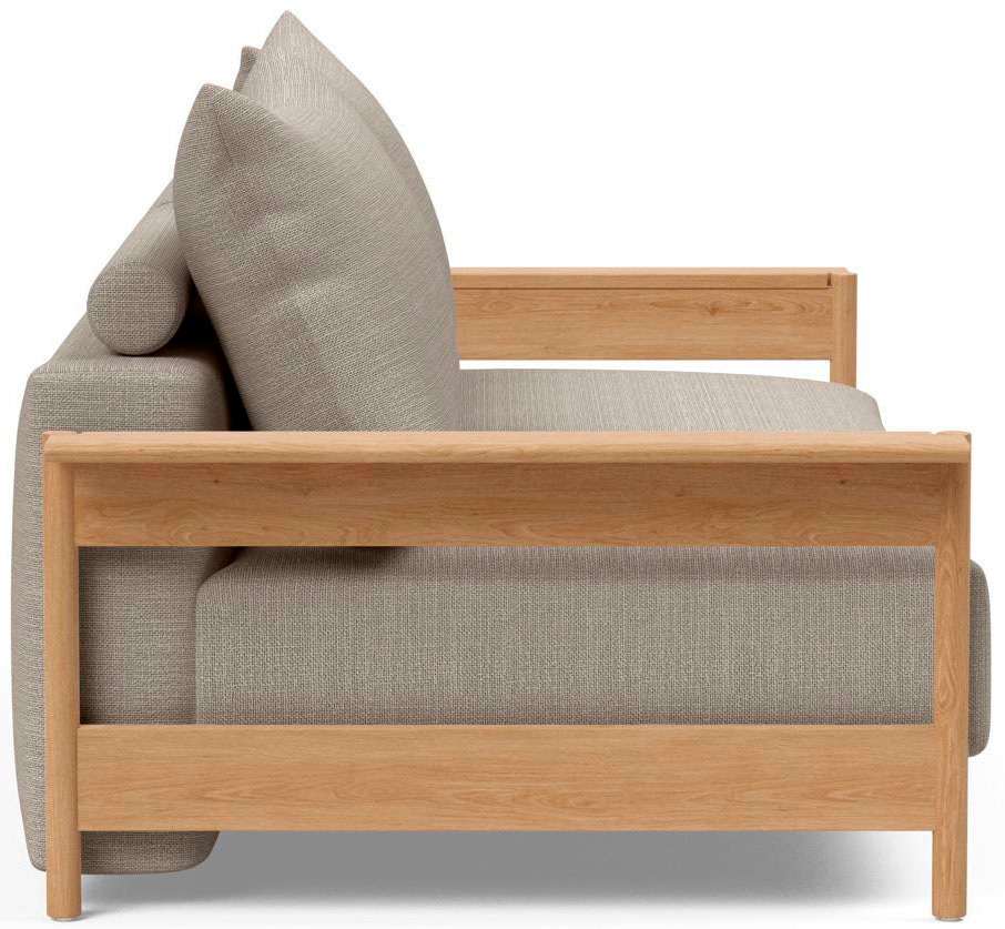 INNOVATION LIVING ™ Schlafsofa »MALLOY W 3-Sitzer, sehr bequem, hochwertige Verarbeitung«, hohe Rückenlehne, Dauerschläfer, stabile Armlehnen, Bettfunktion