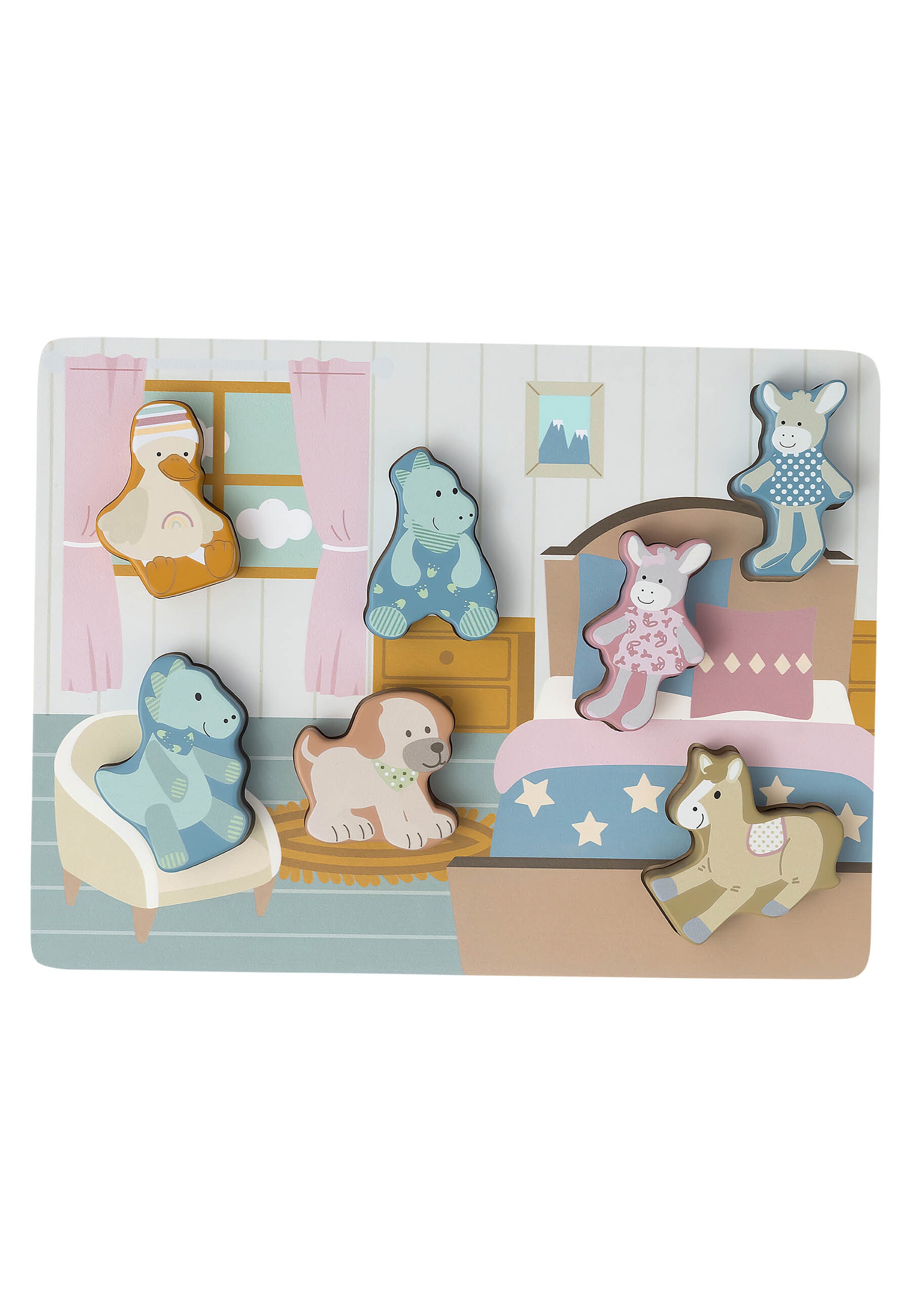 Sterntaler® Steckpuzzle »Holzpuzzle STERNTALER Freunde«