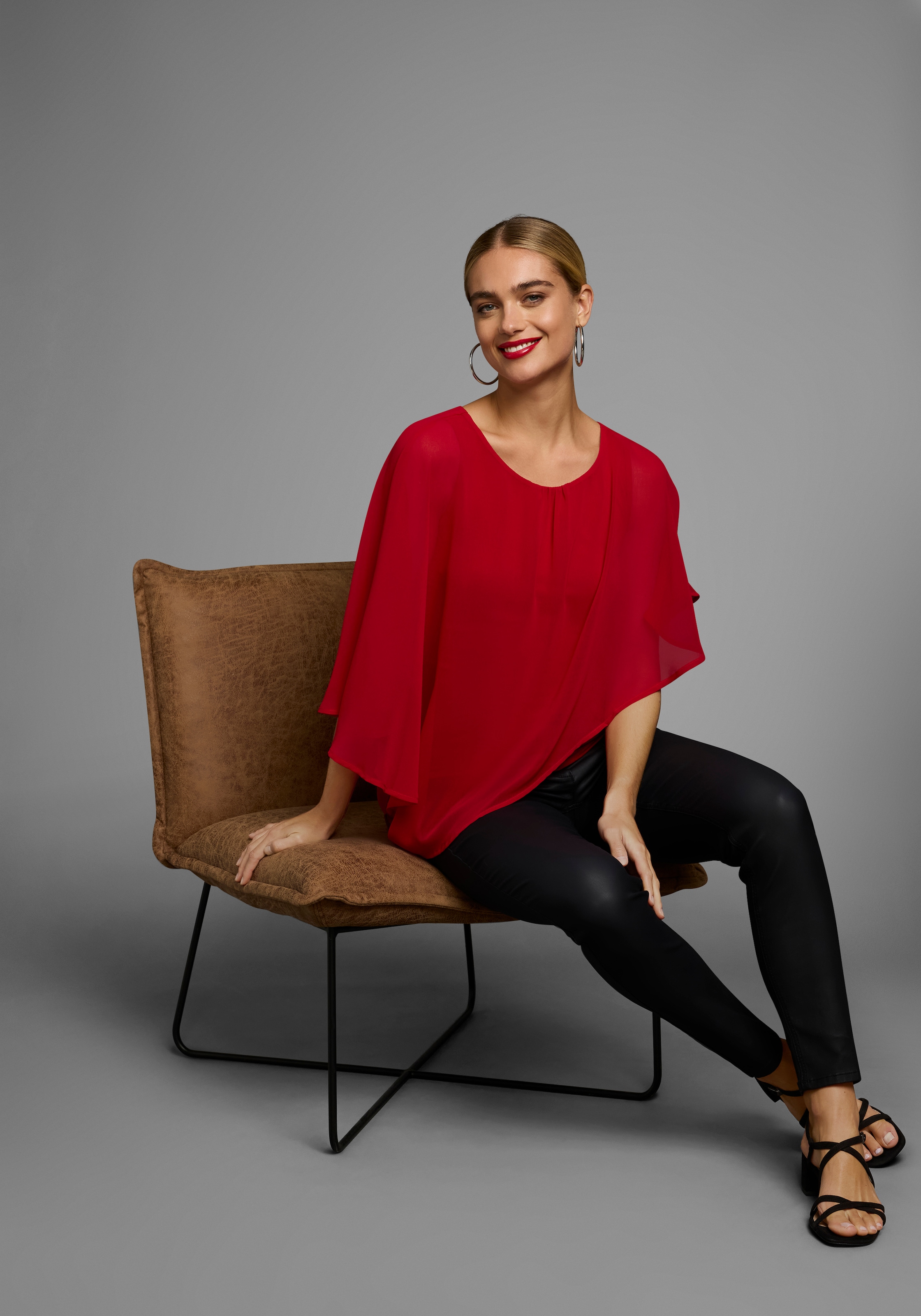 Laura Scott Chiffonbluse, für festliche Anlässe