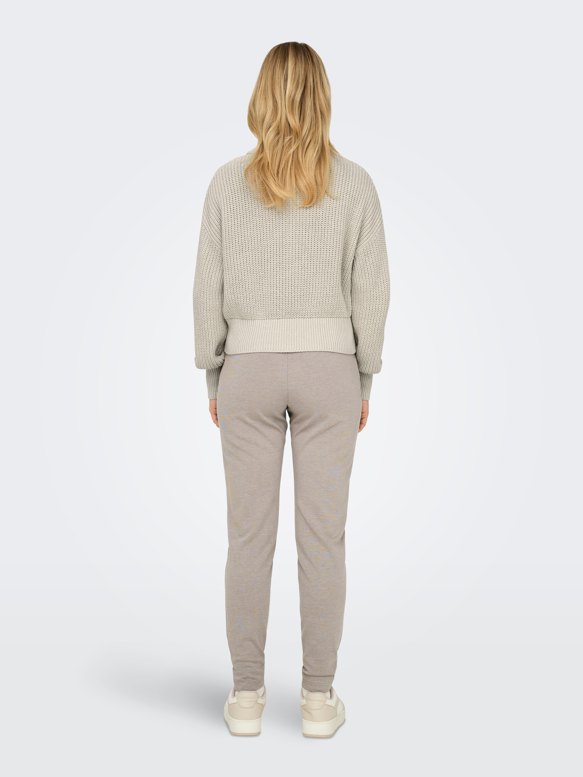 ONLY Stehkragenpullover »ONLDORITTA LS CABLE ZIP HIG NECK KNT«