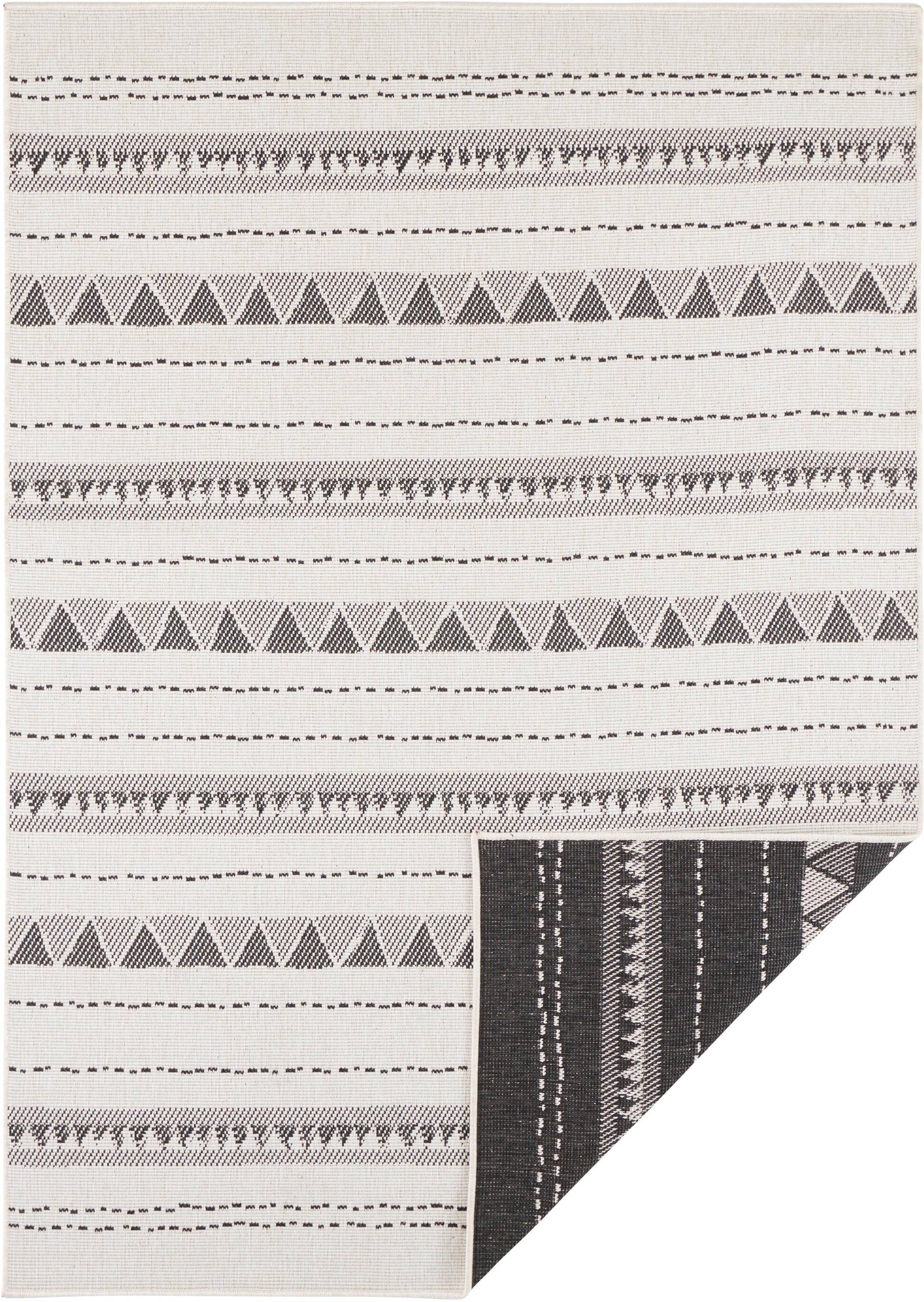 NORTHRUGS Teppich »Bahamas Wendeteppich«, rechteckig, 5 mm Höhe, In-& Outdoor, Wetterfest, Balkon, Garten, Wohnzimmer, Wasserfest