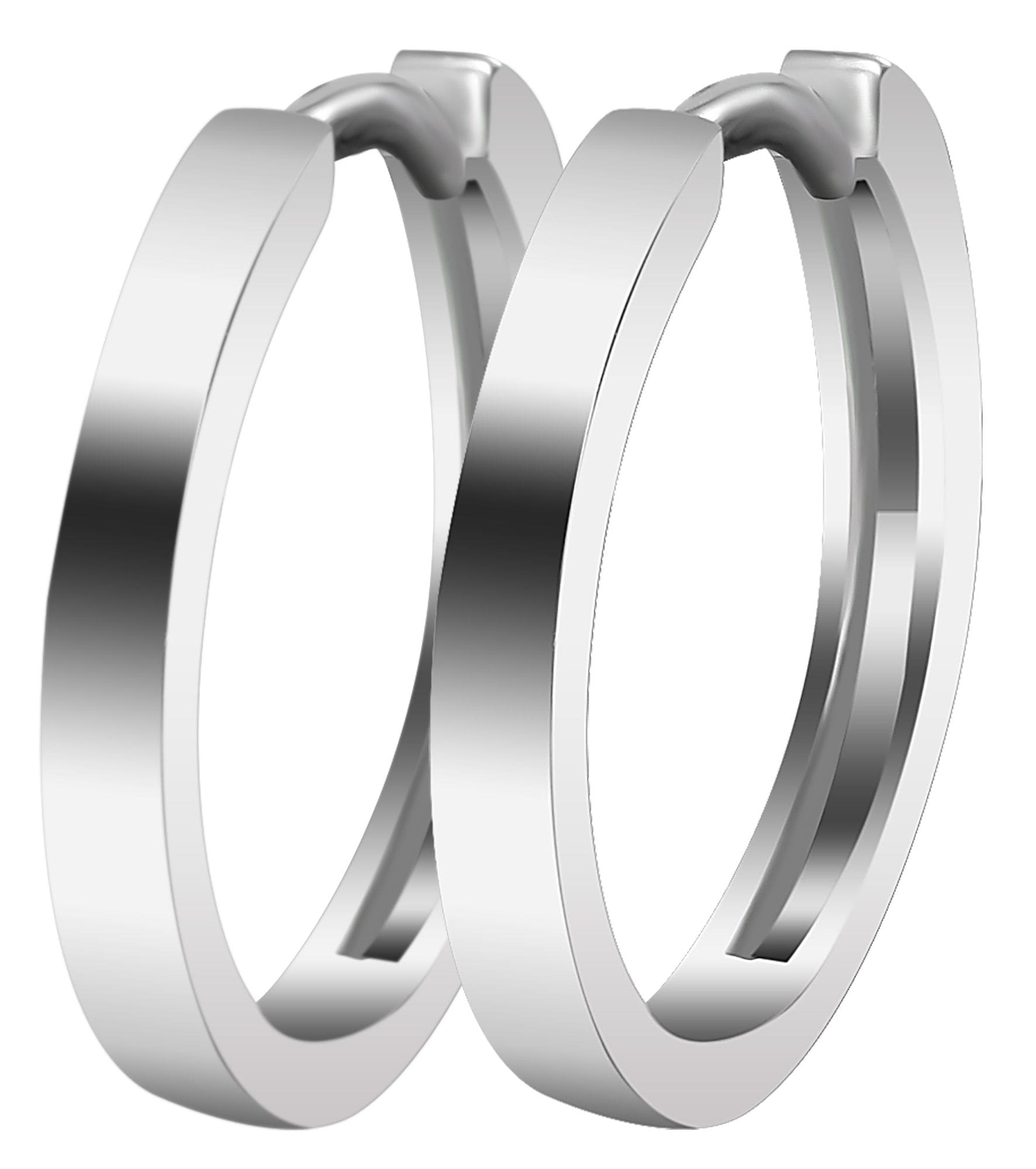 Adelia´s Paar Creolen »Damen Ohrringe ¿ Klappcreole aus 925 Silber«