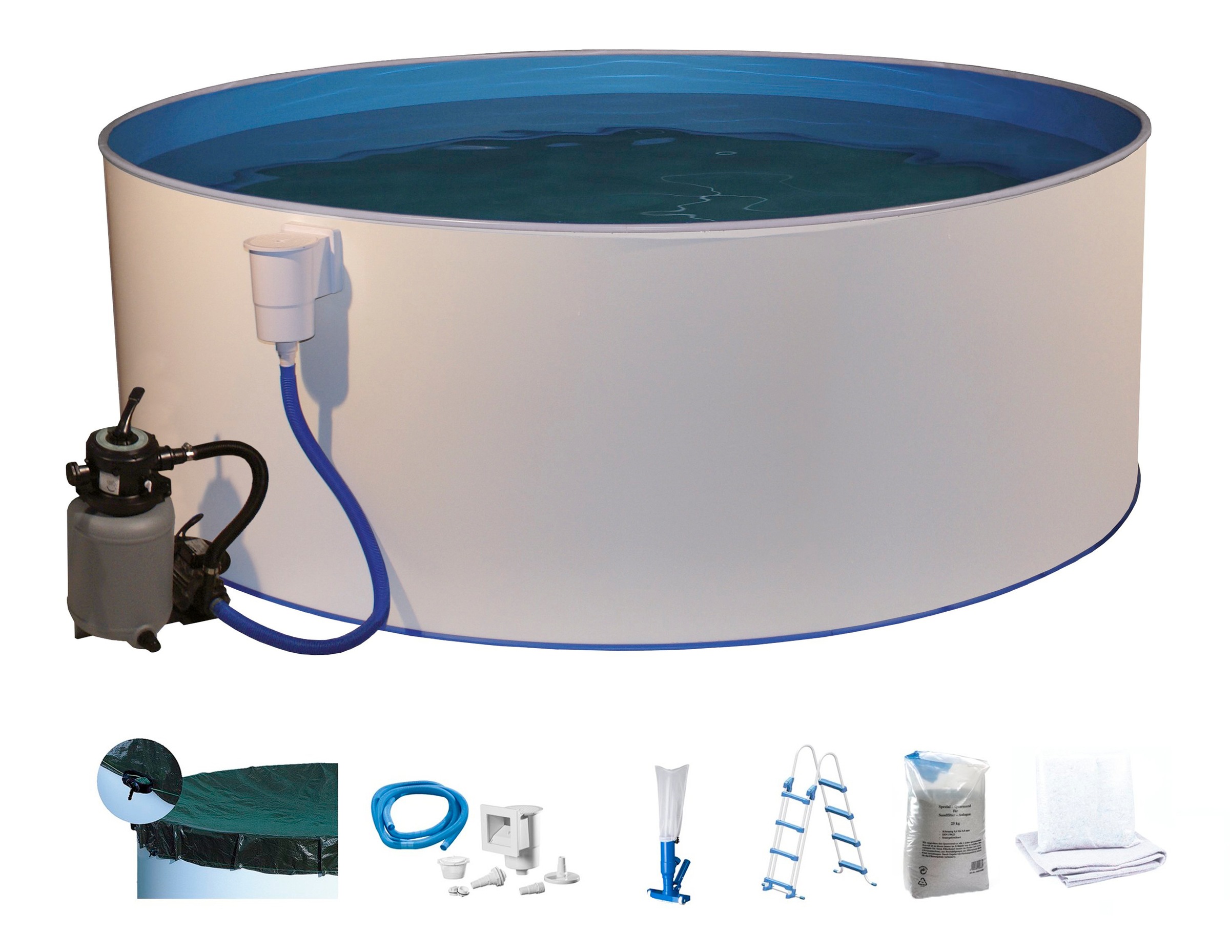 MyPool Rundpool, (Set, 8 tlg.), ØxH: 300x110 cm