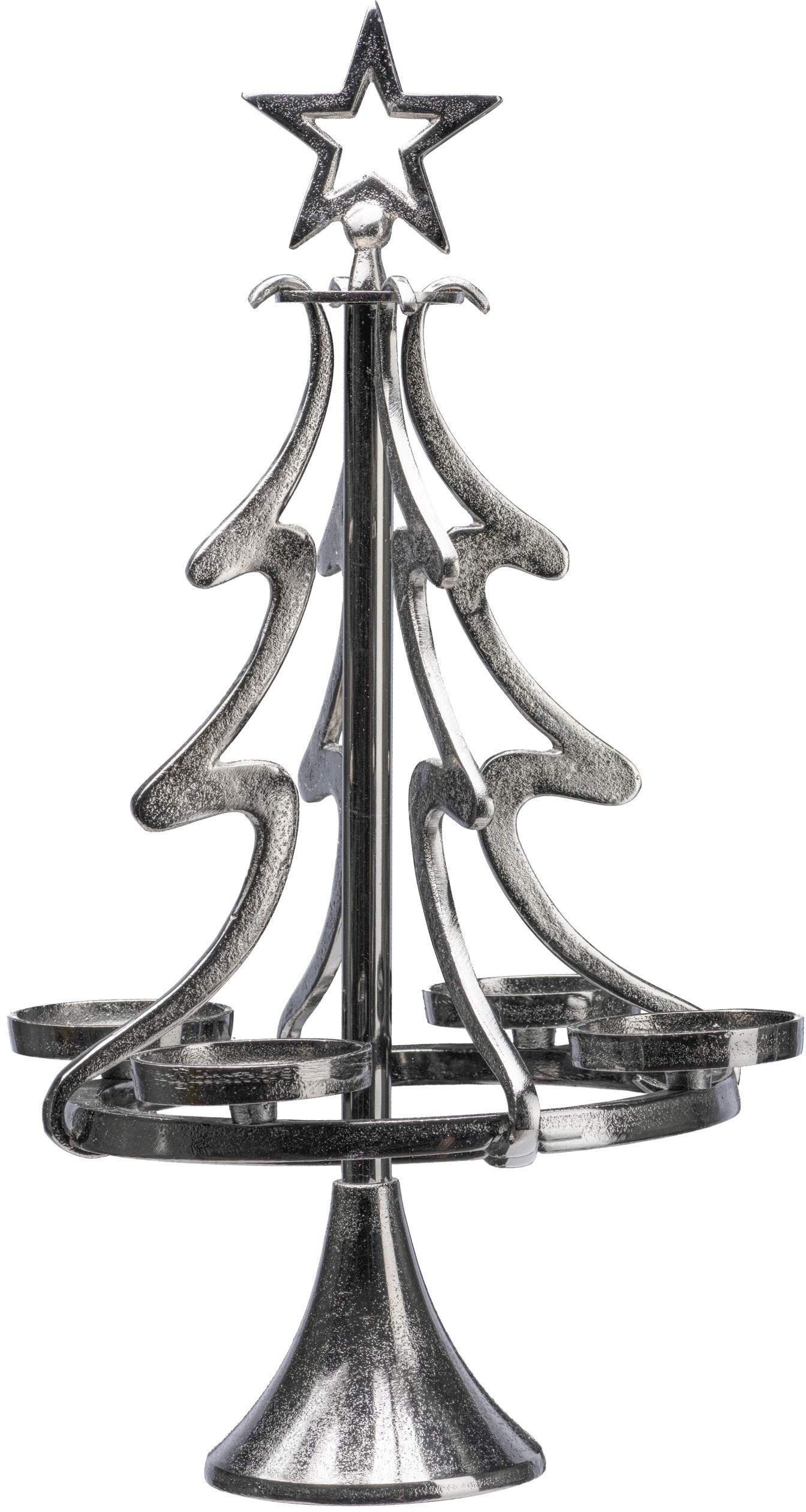 my home Adventsleuchter »Tannenbaum, Weihnachtsdeko«, (1 St.),  Kerzenständer aus Aluminium, Höhe 99 cm bestellen bei OTTO