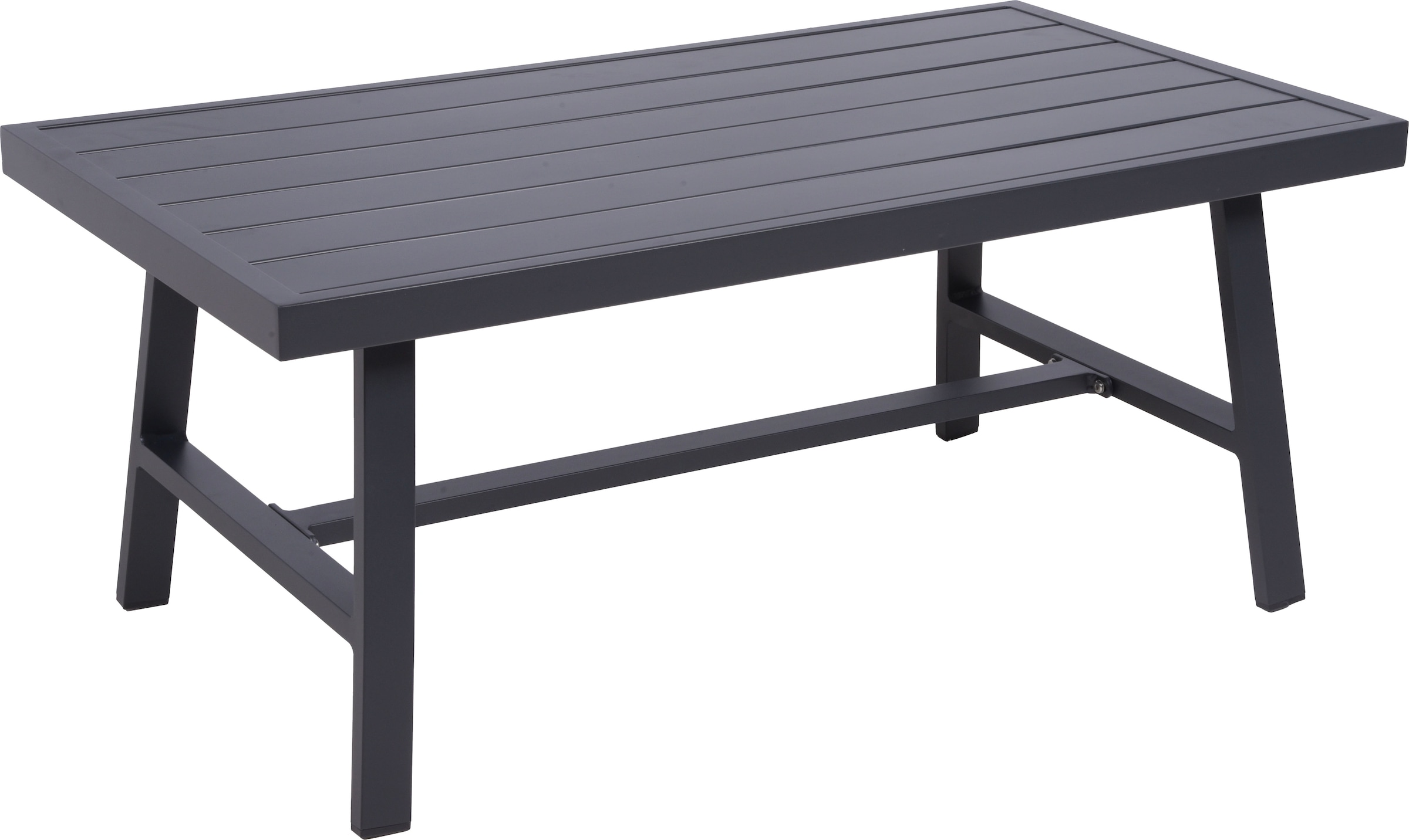 Garden Pleasure Gartenlounge-Set », Lounge-Gruppe »DENIA«« 2 Sessel, 1 Sofa, Tisch LxB: 55,5x100 cm, inkl grauen Kissen