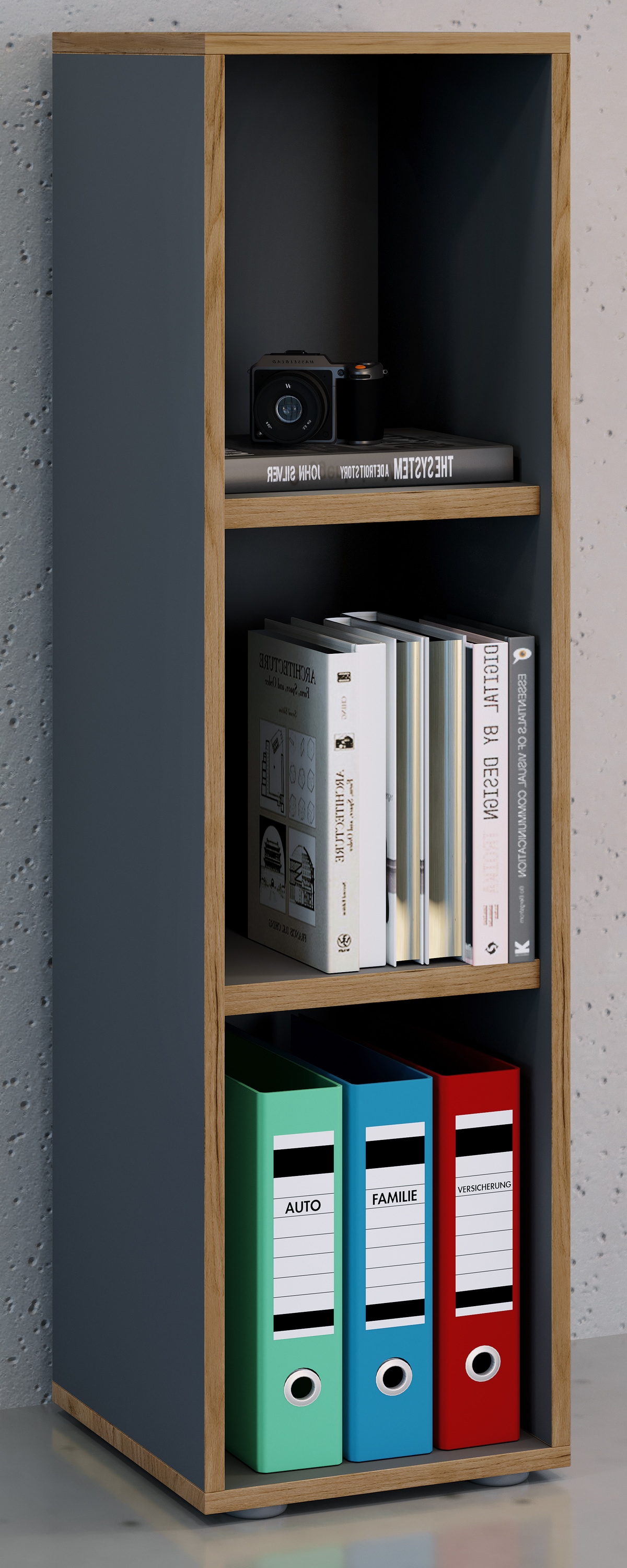 VCM Bücherregal »Holz Büro Regal Bücher Ordner Aktenregal Salia 3f«