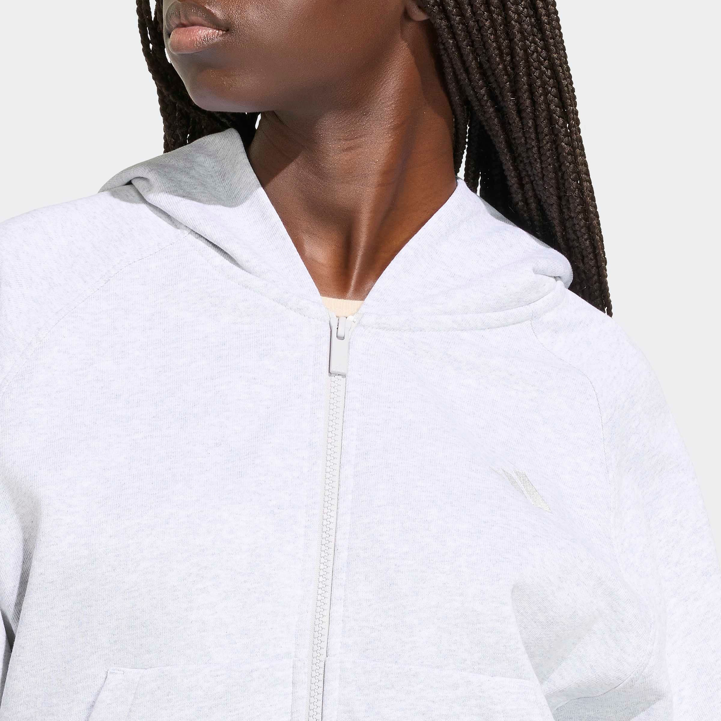 adidas Sportswear Kapuzensweatjacke »ADIDAS KIT 3-STREIFEN« Schwere Premium-Qualität, robuste Stoffstruktur