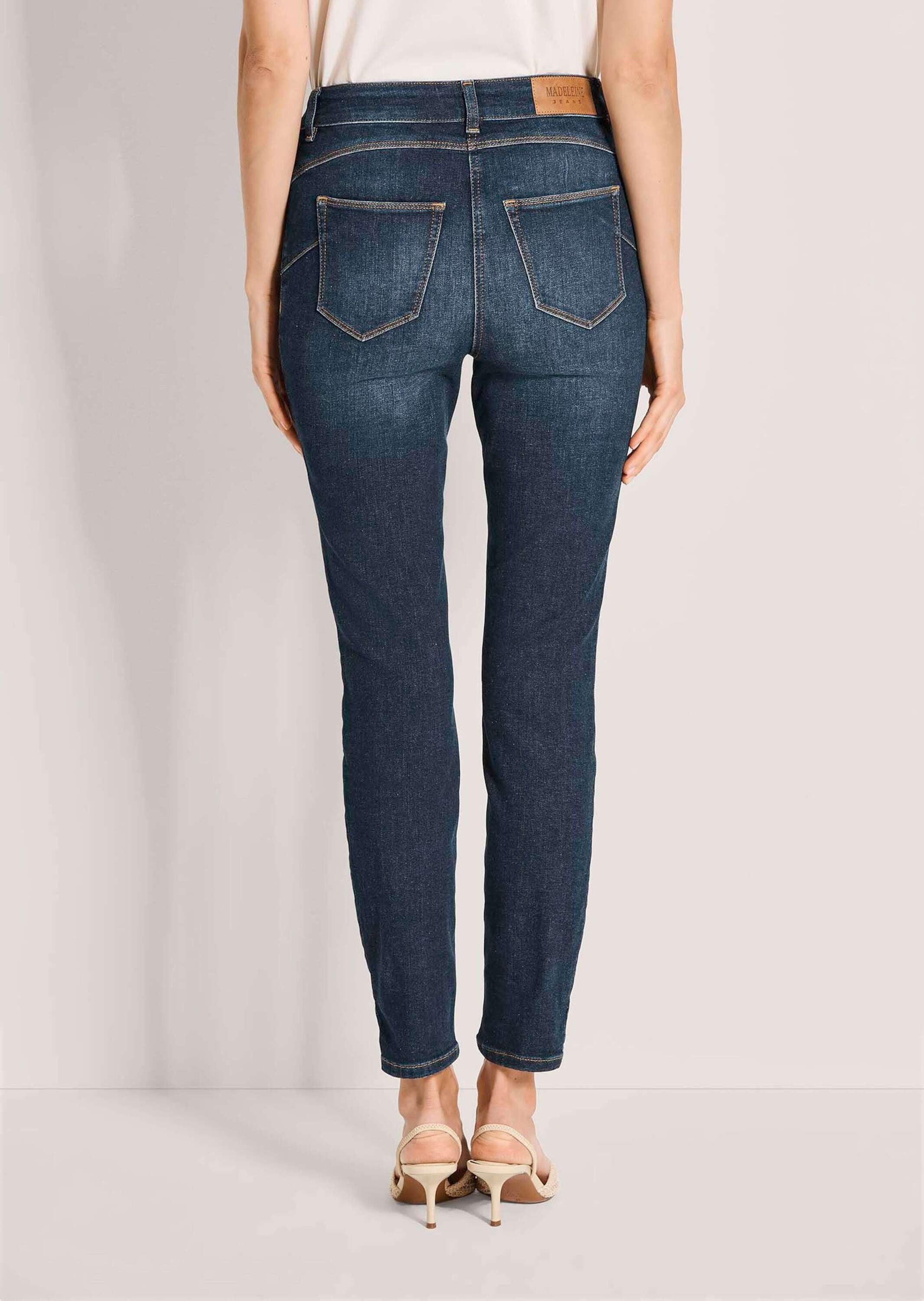MADELEINE Regular-fit-Jeans »Jeans Slim-Fit Jeans mit Kettendetail«