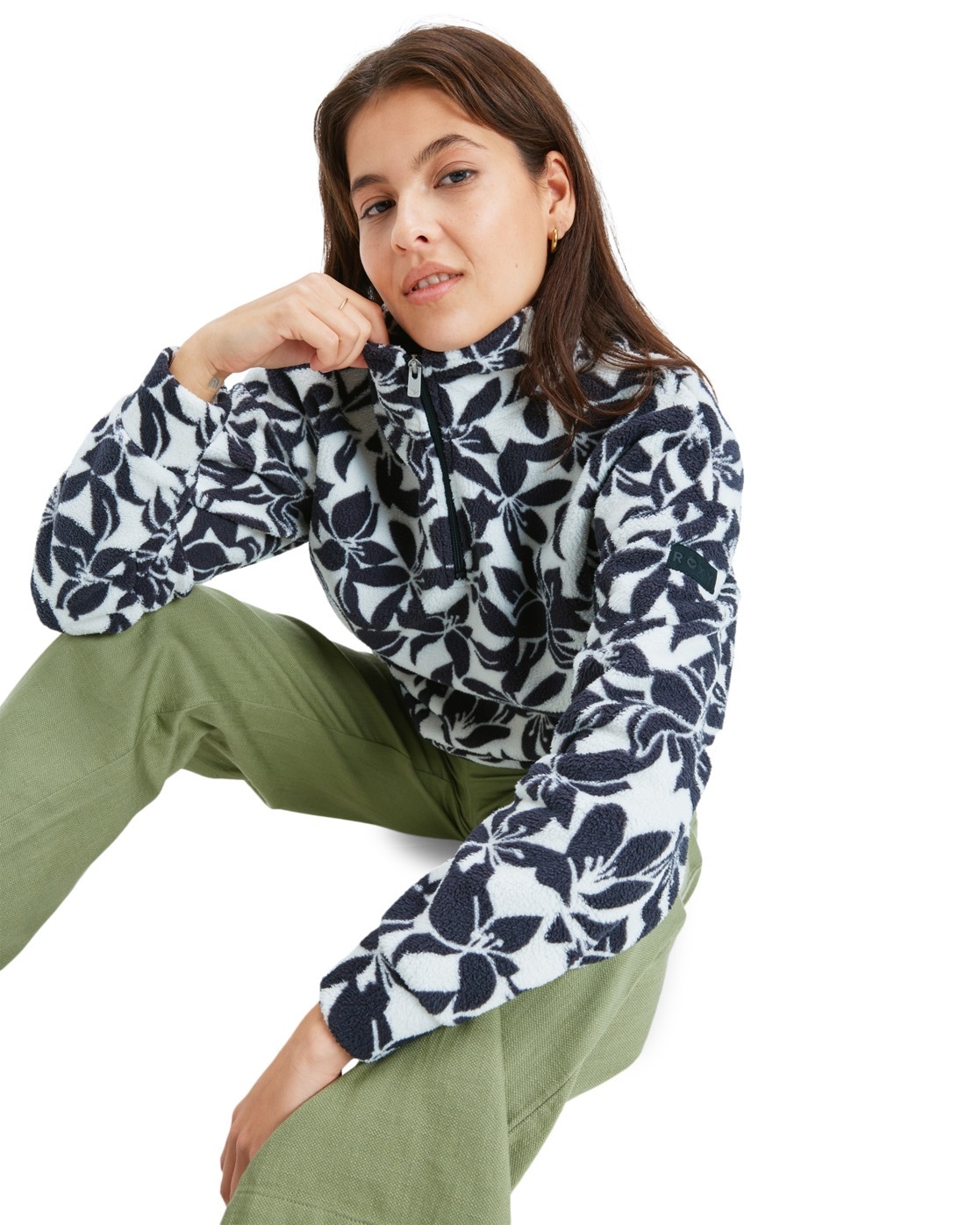Roxy Strickfleece-Pullover »Live Out Loud«