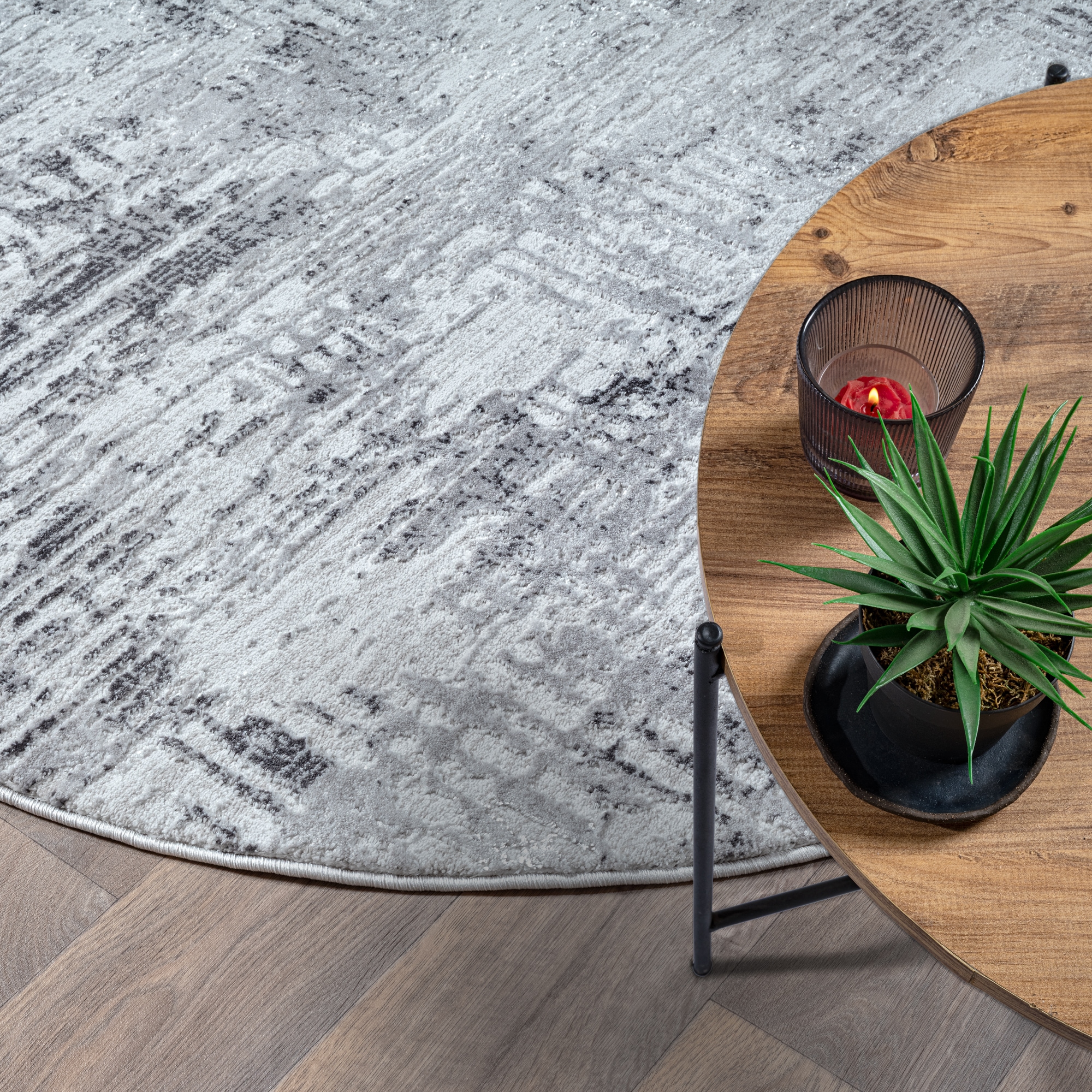 Sanat Teppich »Harmony 3215 , auch als Läufer« rund 12 mm Höhe Wohnzimmer, Kurzflor, modern, abtrakt, Schlafzimmer