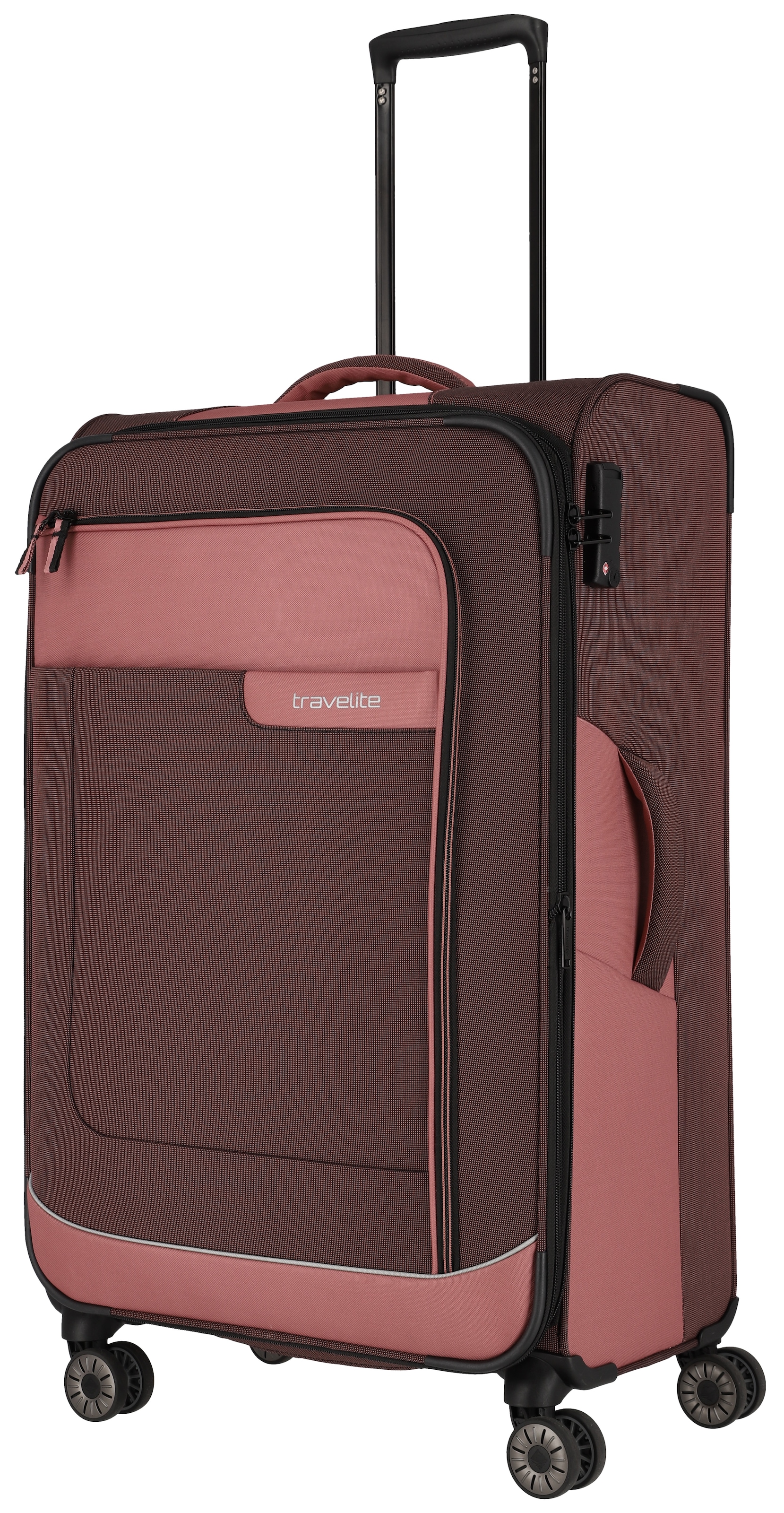 travelite Trolleyset »VIIA S/M/L und Reisetasche« Kofferset Reisegepäck mit erweiterbarem Volumen und TSA Schloss