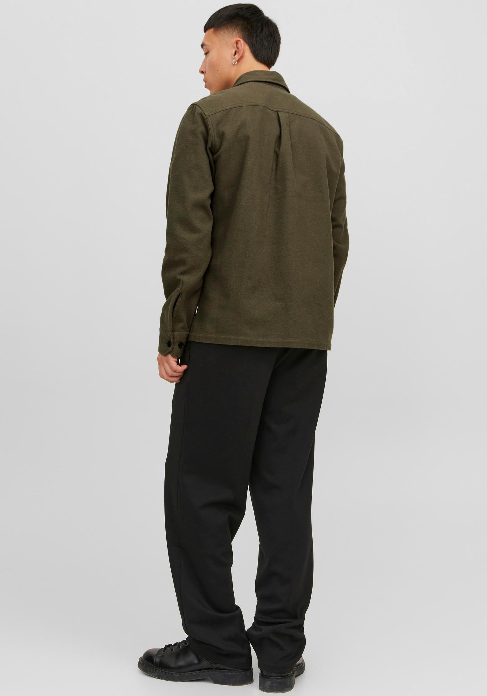 Jack & Jones Langarmhemd »JPRROY SOLID OVERSHIRT L/S SN«