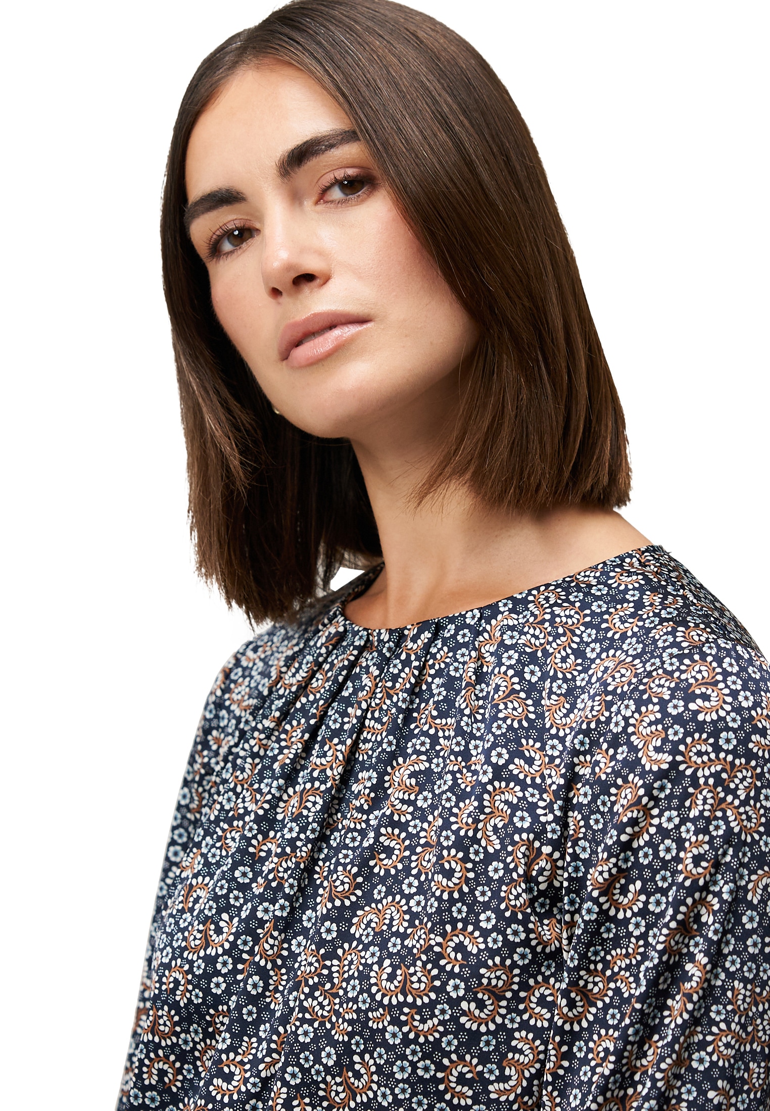 Zero Satinbluse »Satinbluse mit Paisleyprint«