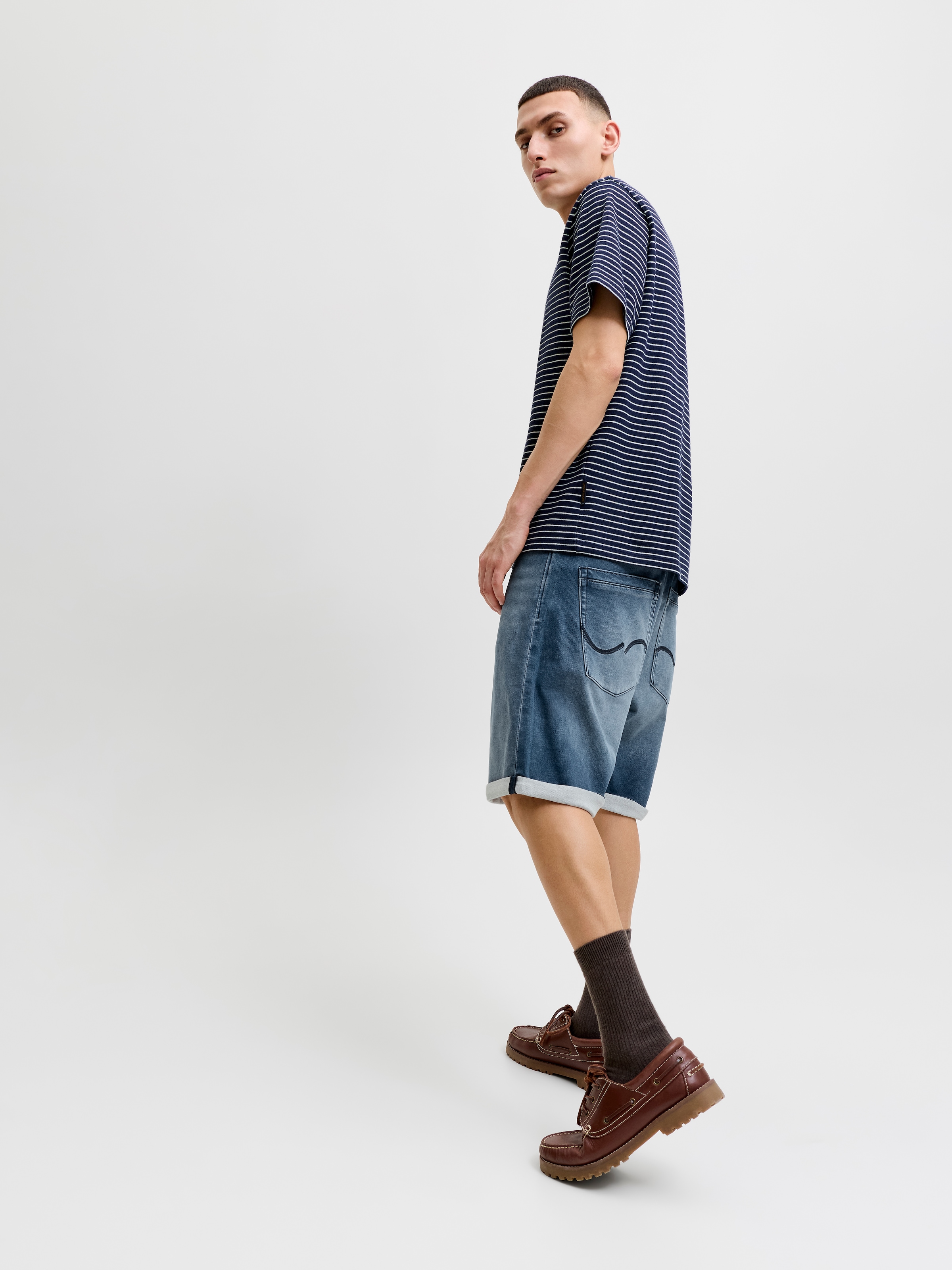 Jack & Jones Jeansbermudas »JJITONY JJASHER I.K SHORTS GE 731 SN« Baumwollmischung