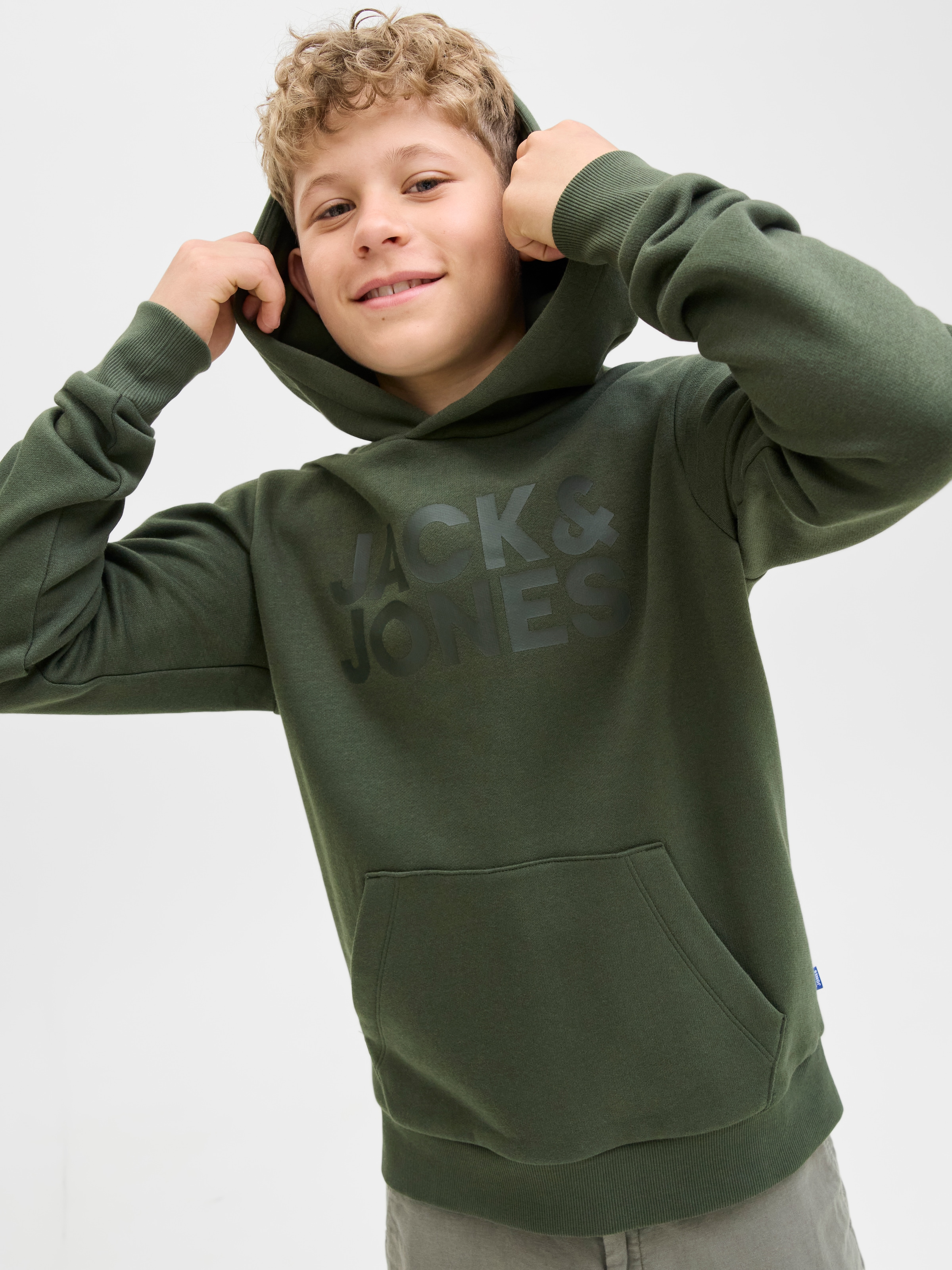 Jack & Jones Junior Kapuzensweatshirt »JJECORP LOGO SWEAT HOOD«