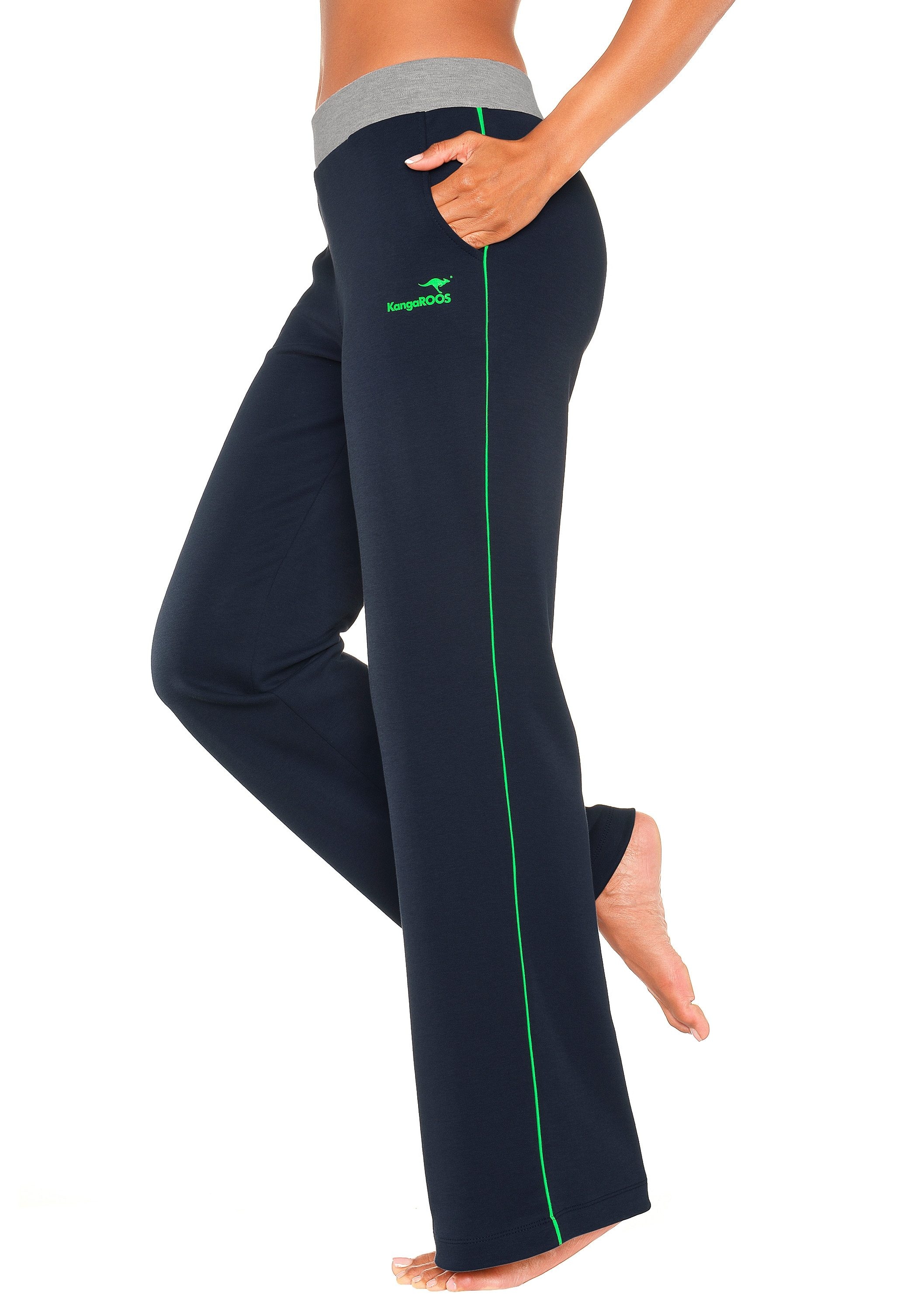 KangaROOS Relaxhose, mit breitem Bund, Loungeanzug Loungewear, im Shop Online OTTO bestellen