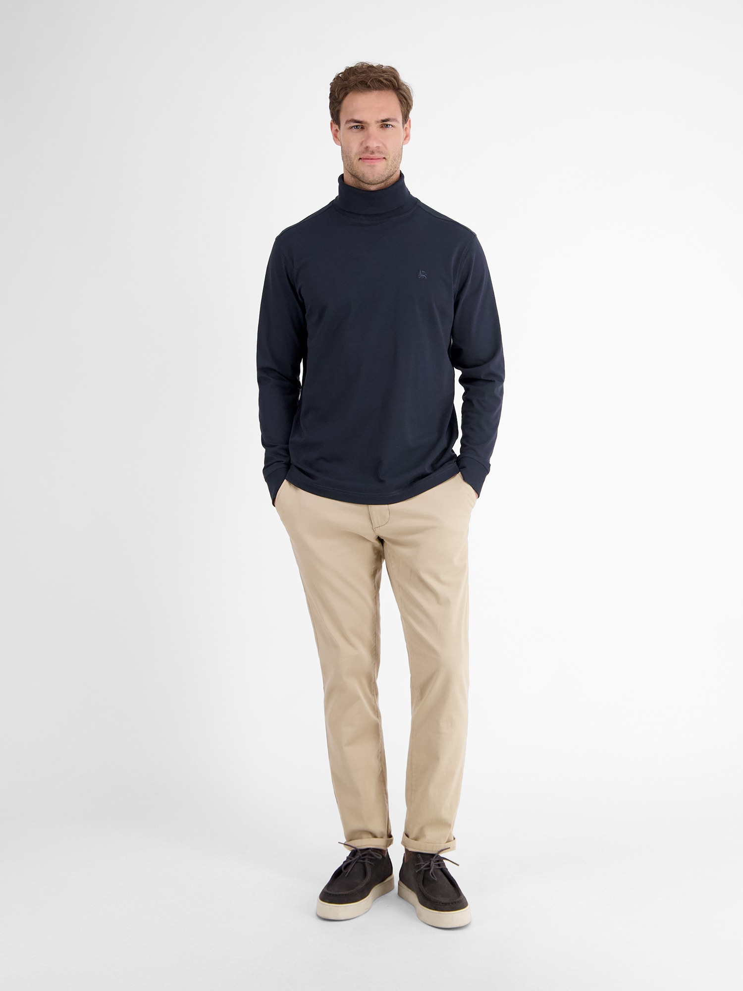 LERROS Sweatshirt »LERROS Rollkragenshirt aus weicher Baumwolle«