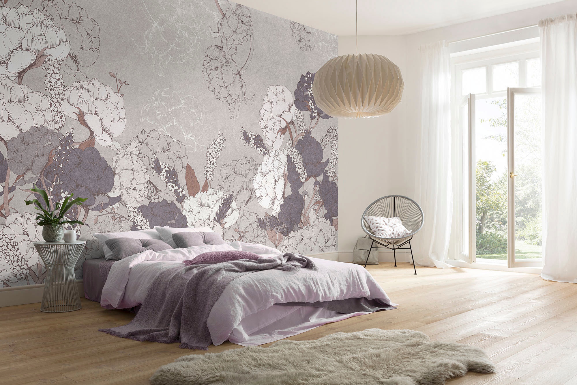 Komar Vliestapete »Digitaldruck Vlies - Beautiful Bijoux - Größe 400 x 250 cm«, bedruckt, Wohnzimmer, Schlafzimmer