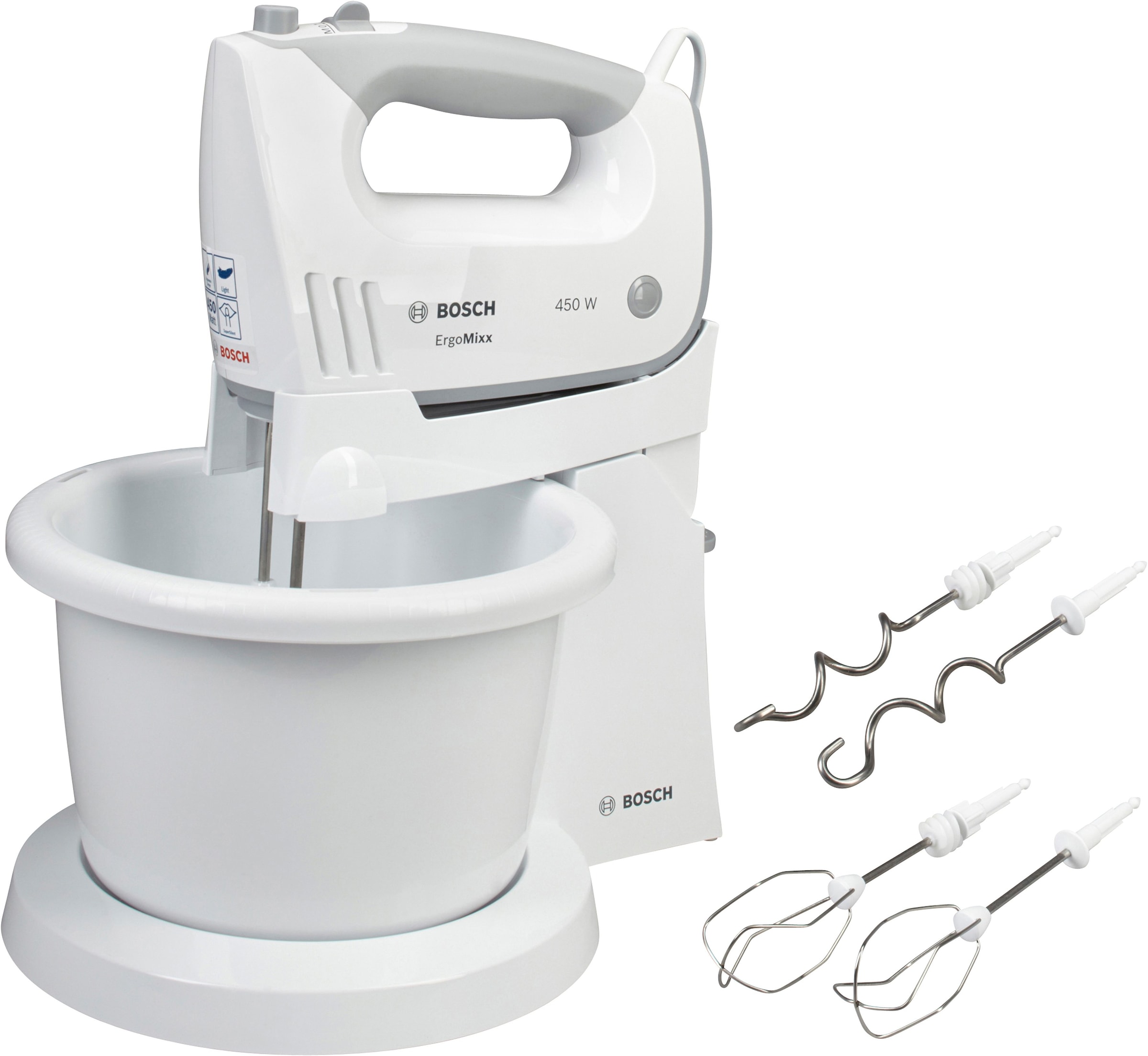 Handmixer »ErgoMixx MFQ36460«, 450 W, 2 Rührbesen, 2 Edelstahl-Knethaken, Rührschüssel...