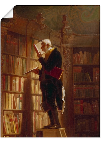 Artland Wandbild »Der Bücherwurm (Detail). Um 1850«, Mann, (1 St.), in vielen Größen &... kaufen