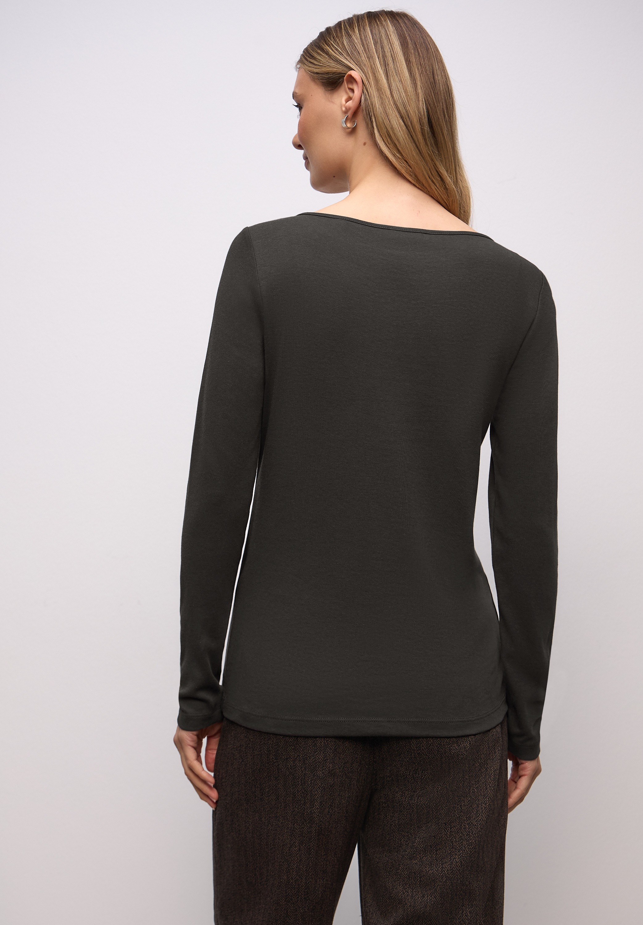 STREET ONE Langarmshirt »Style Lanea« mit U-Boot Ausschnitt