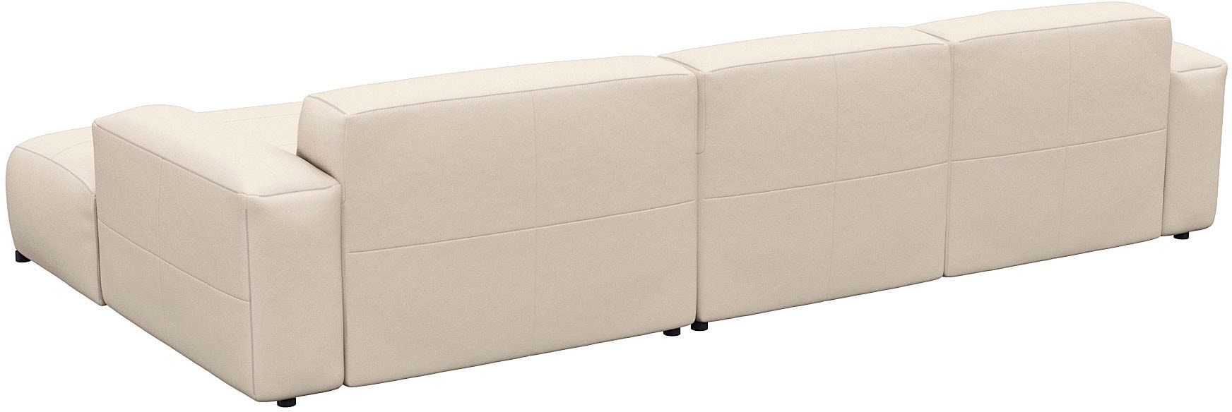 FLEXLUX Ecksofa »Lucera bequem und komfortabel durch hochwertigen Sitzaufbau, L-Form«, modern & anschmiegsam, Kaltschaum, Stahl-Wellenunterfederung