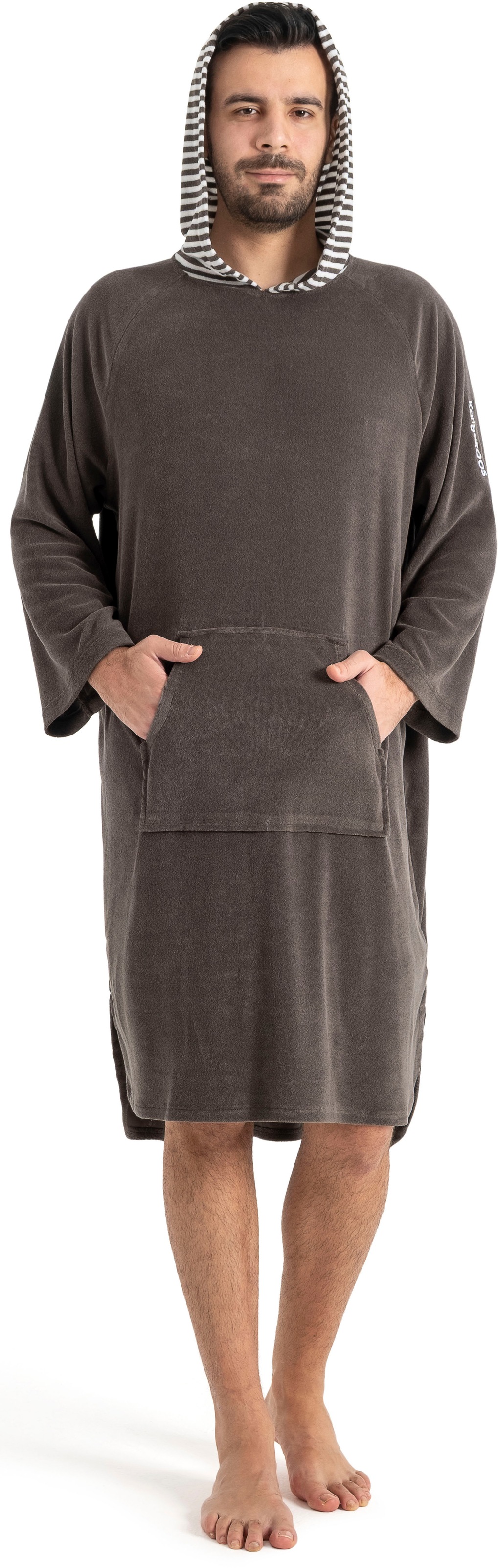 KangaROOS Badeponcho »Dalia Surfponcho, ideal für Sauna, Spa & im Urlaub« 1 Stk. weich, Uni-Farben mit Streifen, leicht, Unisex, für Damen und Herren