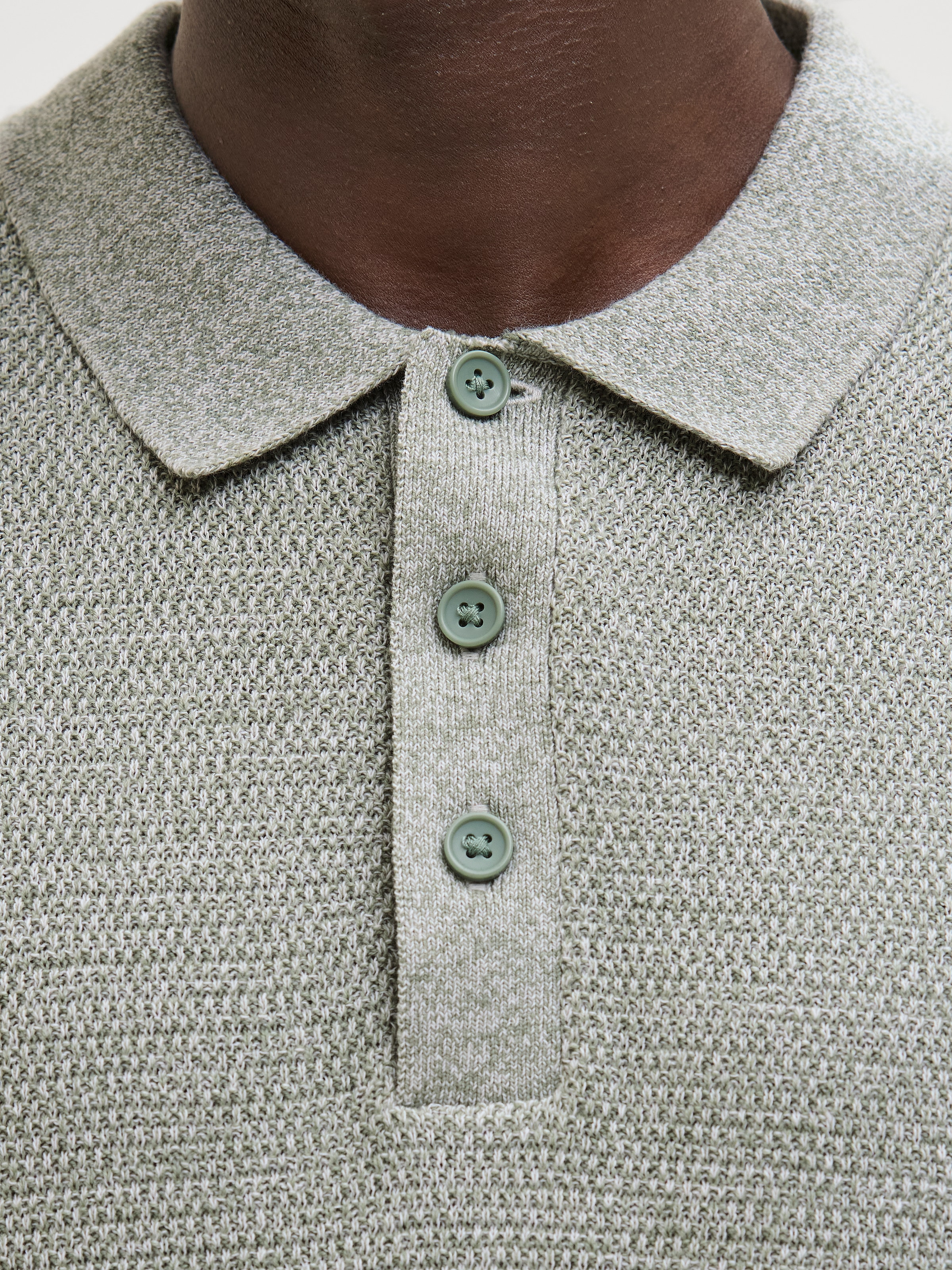 Jack & Jones Kurzarmpullover »JJEGEORGE KNIT POLO SS SN«, mit Polo Kragen