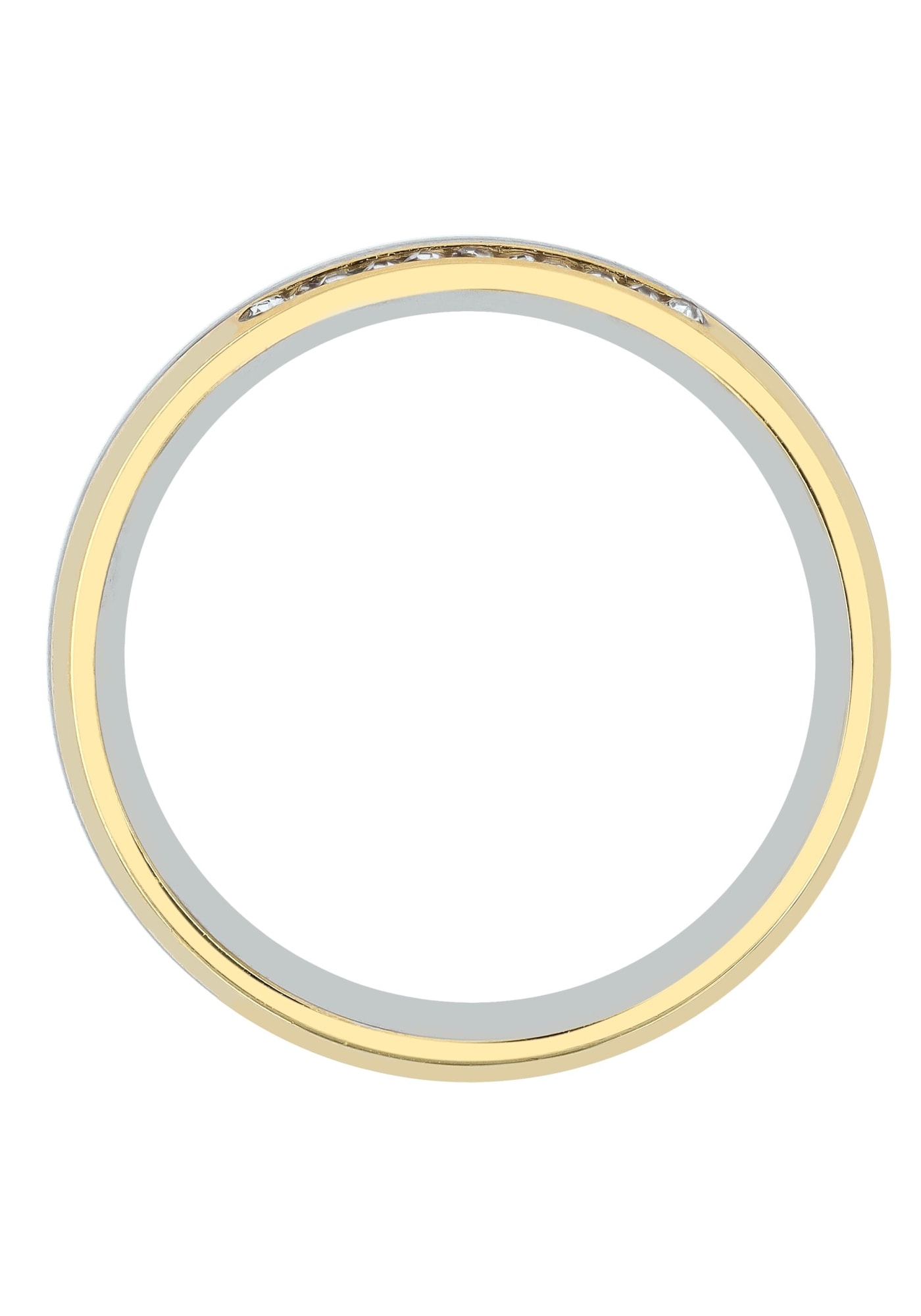AKZENT Partnerring »"Bria" Set - Ring Silber schlicht - Wasserfest«
