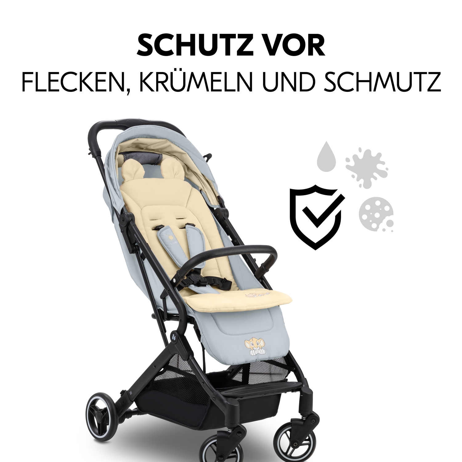 Hauck Kinderwagen-Sitzauflage »Seat Liner, Disney Simba beige«