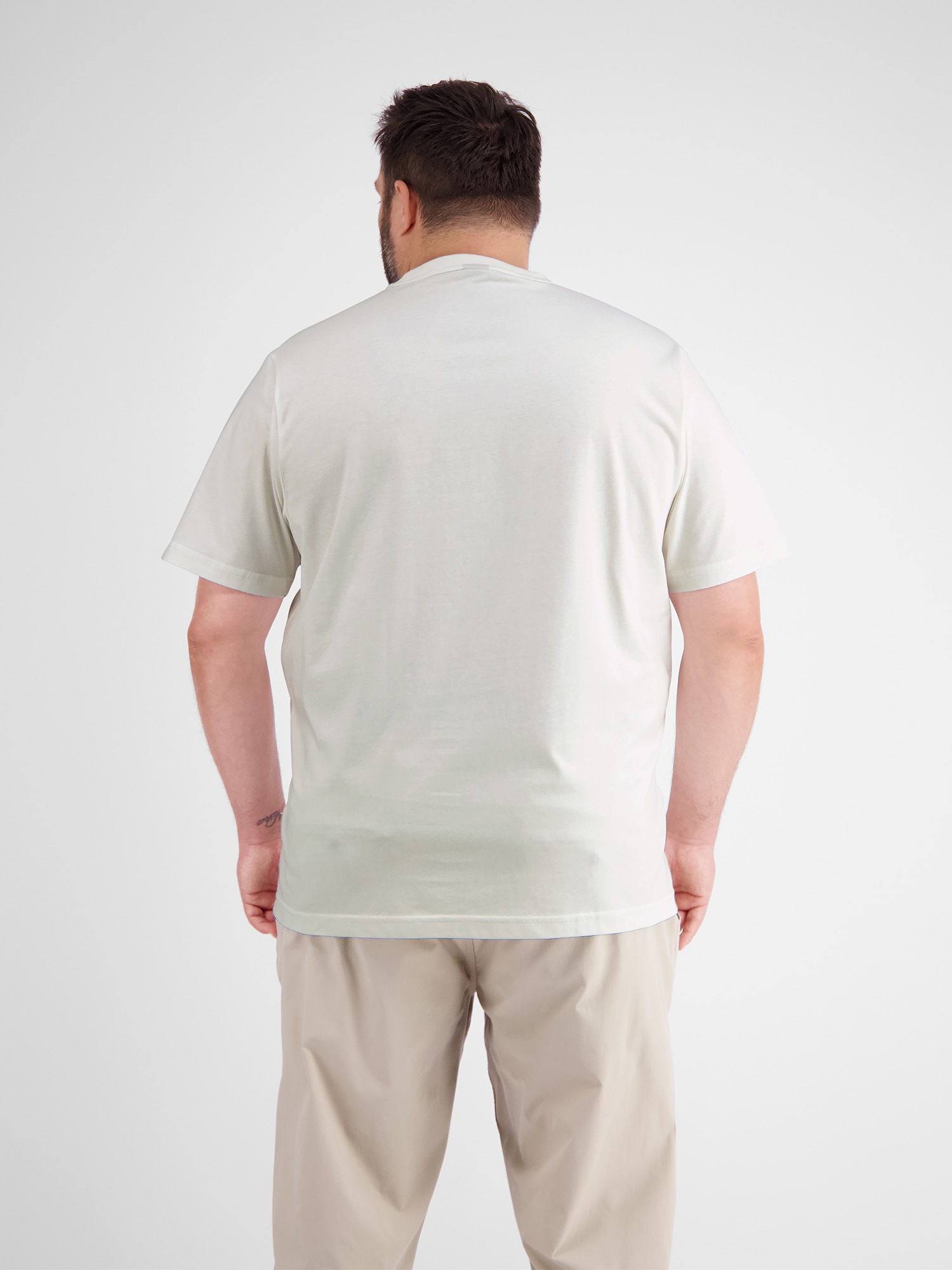 LERROS T-Shirt »LERROS T-Shirt mit Brustprint in Großen Größen«
