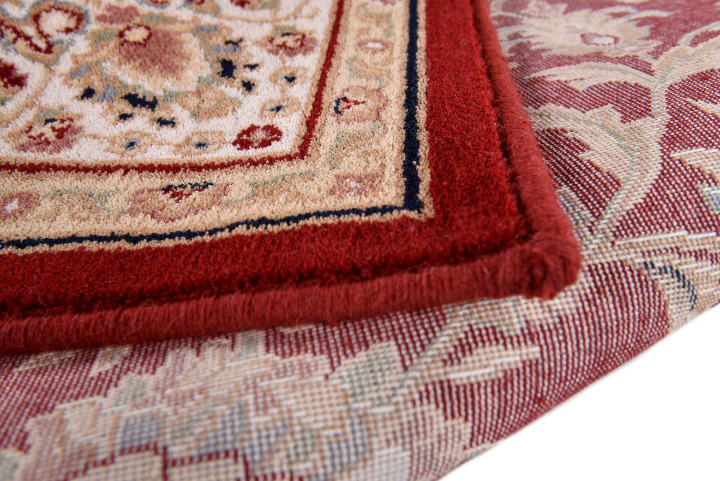THEKO Wollteppich »Dolna - 808«, rund, 10 mm Höhe, Kurzflor, reine Wolle, Orient-Optik