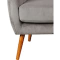 Home affaire Ohrensessel »Yamuna«, mit Sitzpolsterung, Gestell und Füße aus Massivholz, Sitzhöhe 47 cm