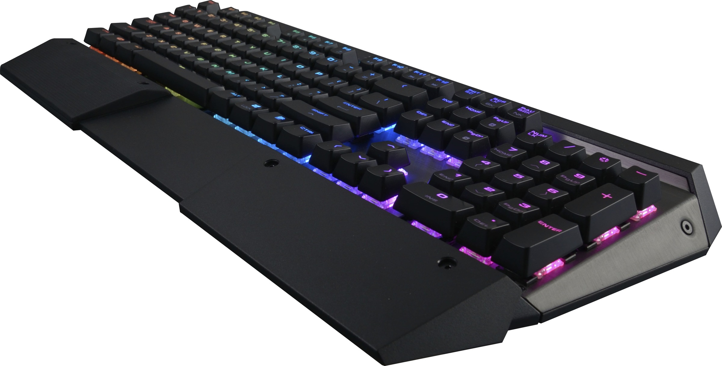 Cougar Gaming-Tastatur »ULTIMUS RGB Mechanisch«, (Easy-Switch-Fn-Tasten-Lautstärkeregler-Makro-Tasten-Multimedia-Tasten-Profil-Speicher-Windows-Sperrtaste-Ziffernblock), CHERRY RGB MX-Tasten