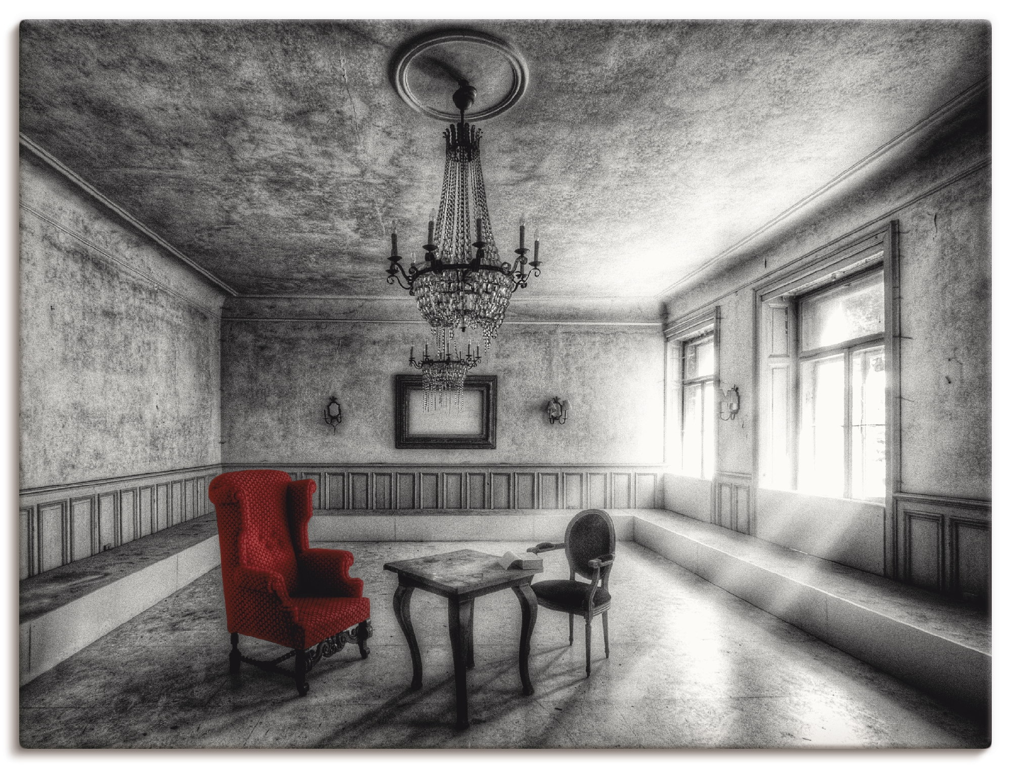 Artland Wandbild »Lost Place - Roter Sessel«, Architektonische Elemente, (1  St.), als Alubild, Leinwandbild, Wandaufkleber oder Poster in versch. Größen  kaufen bei OTTO