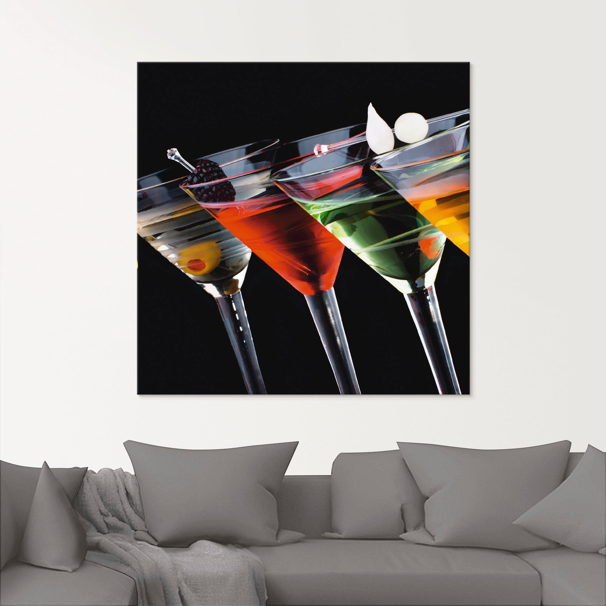 Artland Glasbild »Klassische Martini - Cocktail«, Getränke, (1 St.), in verschiedenen Größen