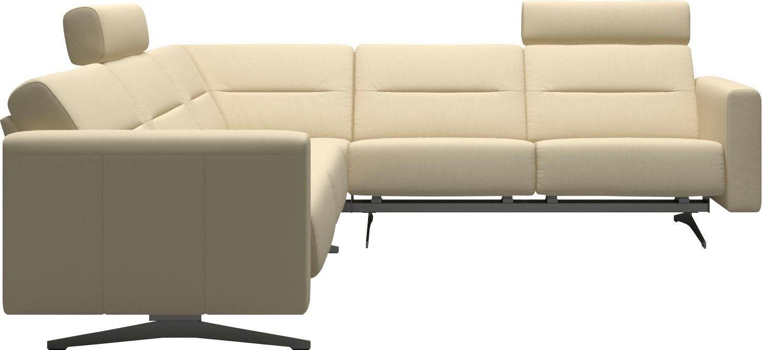Stressless® Ecksofa »Stella«, mit Zwischennaht im Rücken, Armlehnen S2, Fuß Chrom, Breite 258 cm