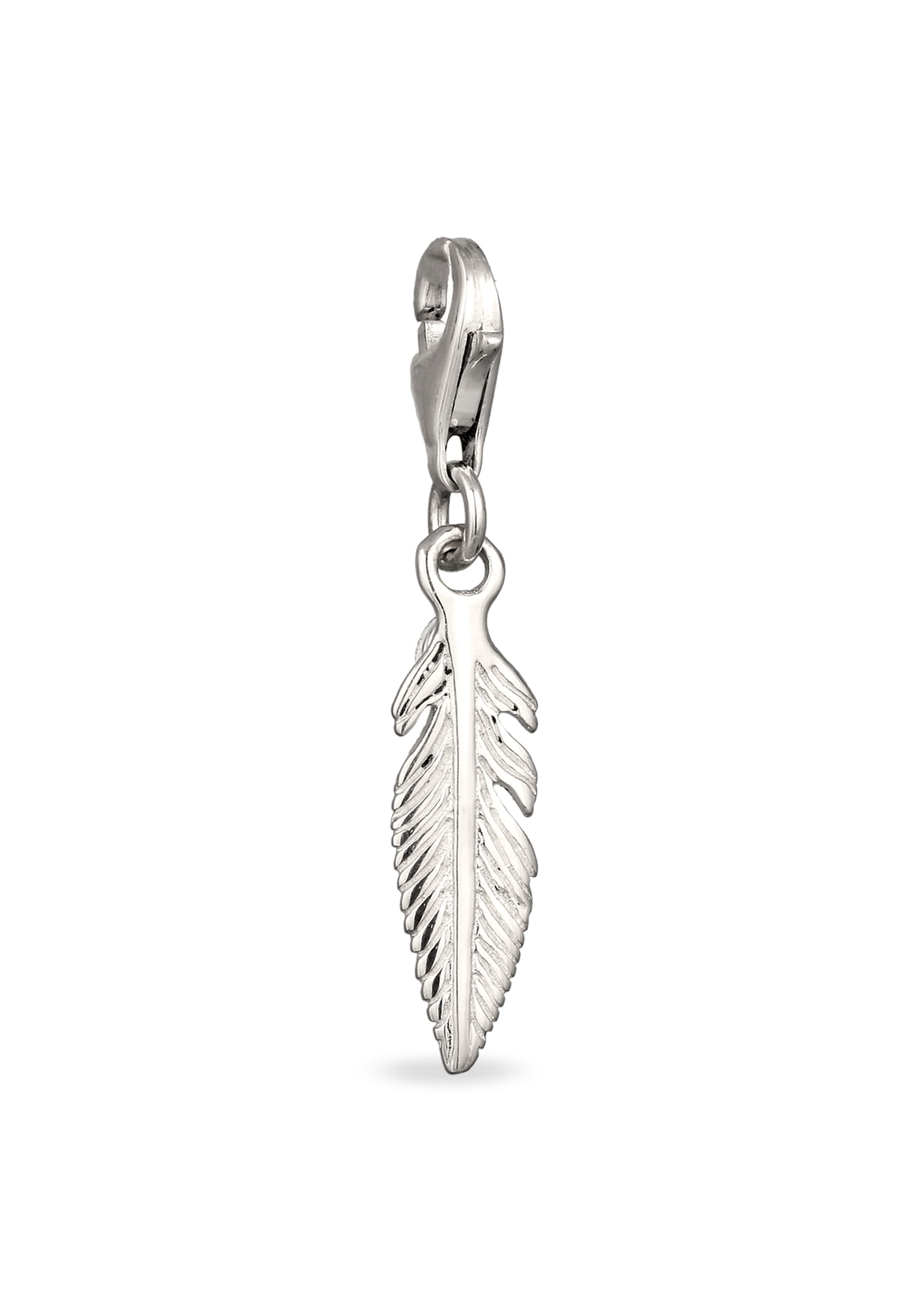 Elli Charm-Einhänger »Charm Feder Boho Style 925 Sterling Silber«