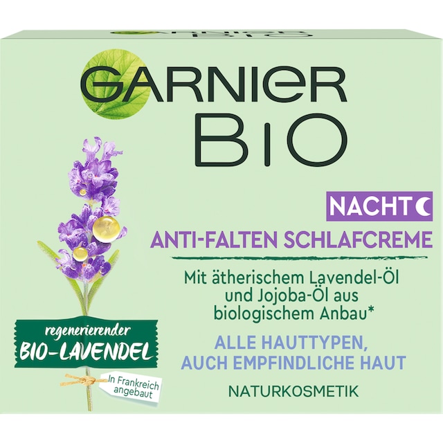 GARNIER Nachtcreme »regenerierender Bio-Lavendel Anti-Falten Schlafcreme«  online bei OTTO