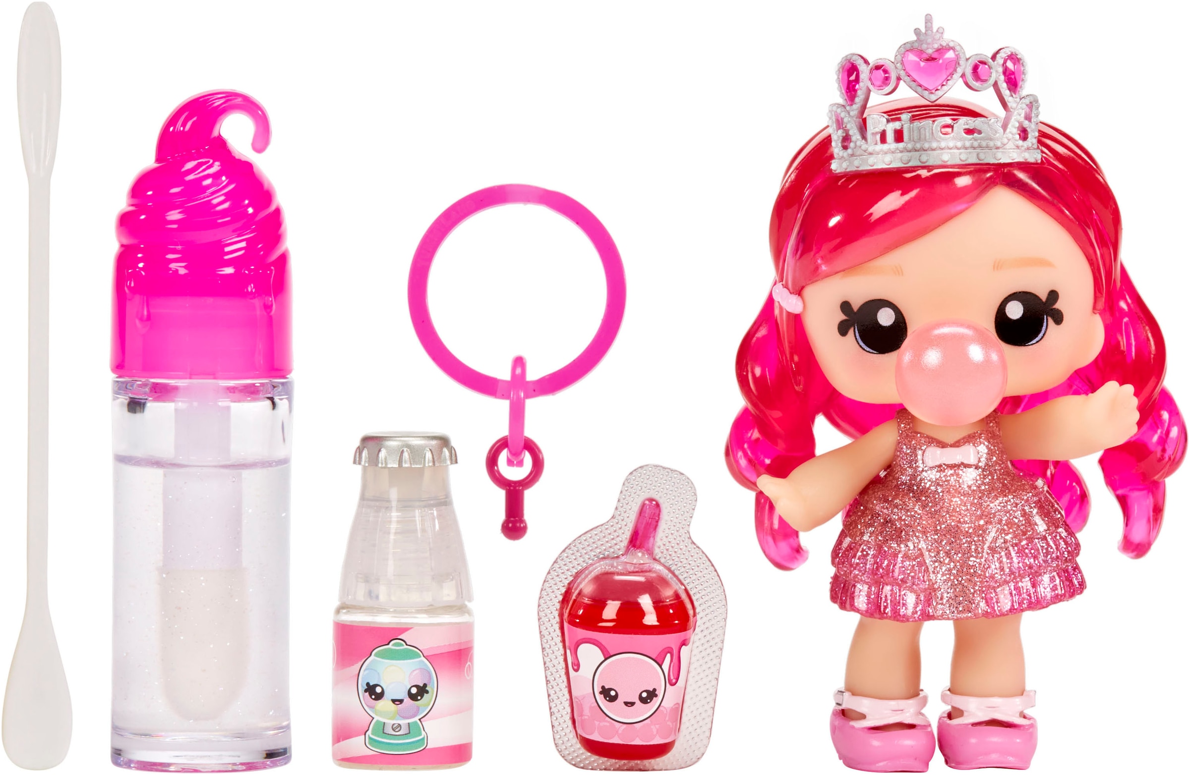 Minipuppe »Yummiland Lipgloss Doll - Bianca Bubblegum«, inklusive Schlüsselanhänger