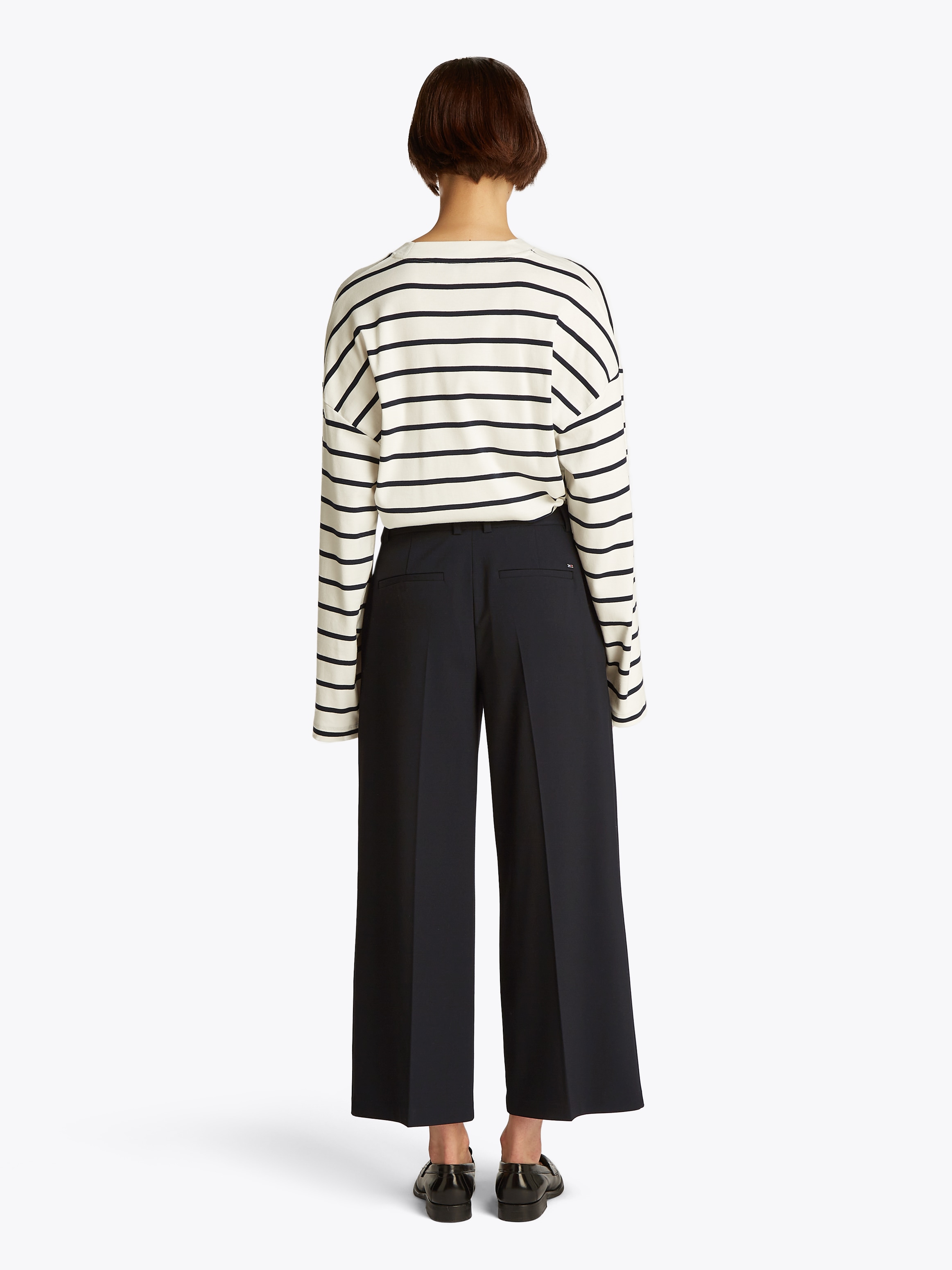 Tommy Hilfiger Webhose »Low Normal Waist Bi-Stretch«, Gürtelschlaufe, elastisch, pflegeleicht bügelfrei, Business casual