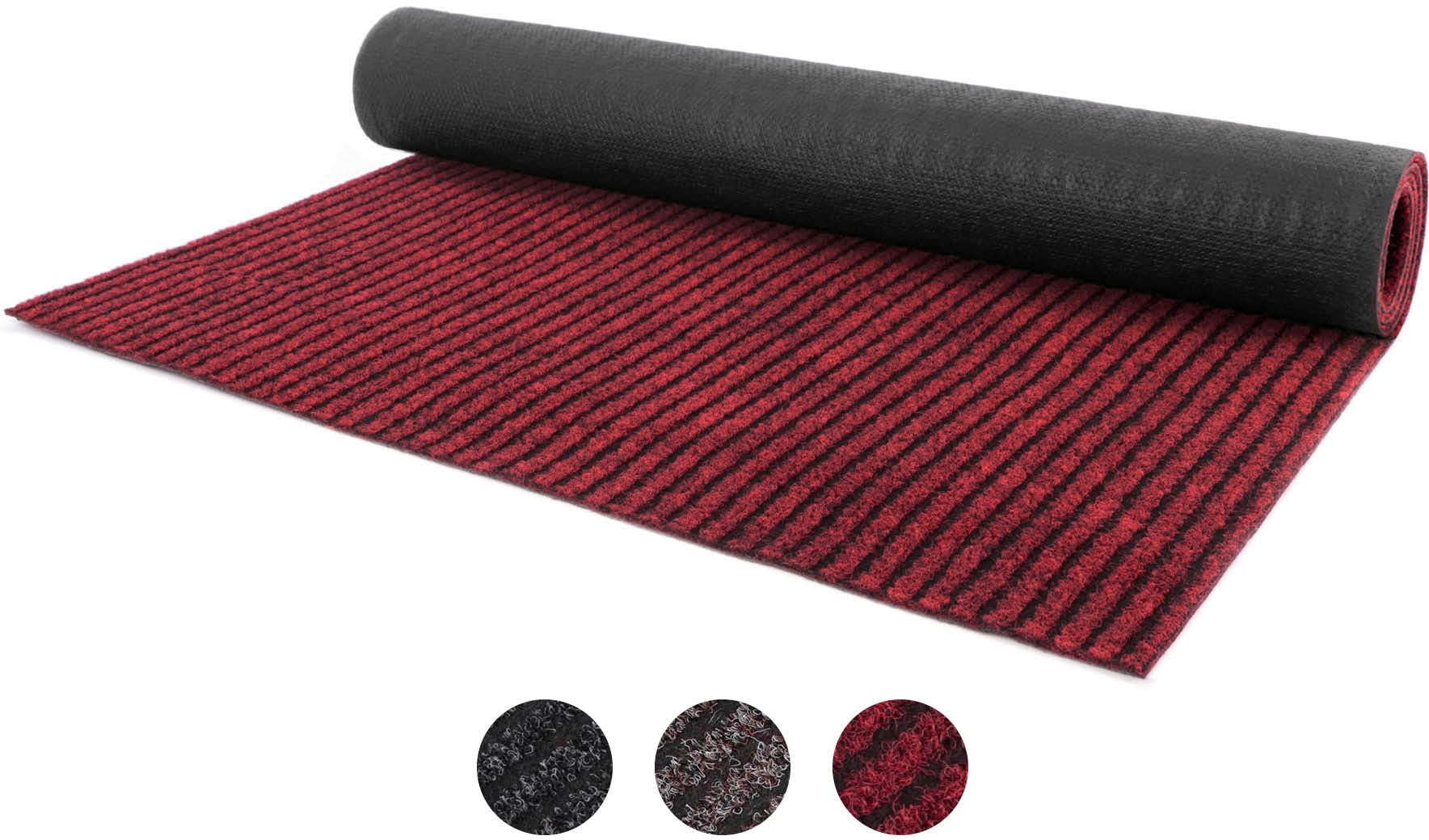 Primaflor-Ideen in Textil Läufer »Schmutzfangläufer GIN, Made in Belgium«, rechteckig, 6 mm Höhe, Schmutzfangmatte, meliert, gesteift, strapazierfähig, rutschhemmend