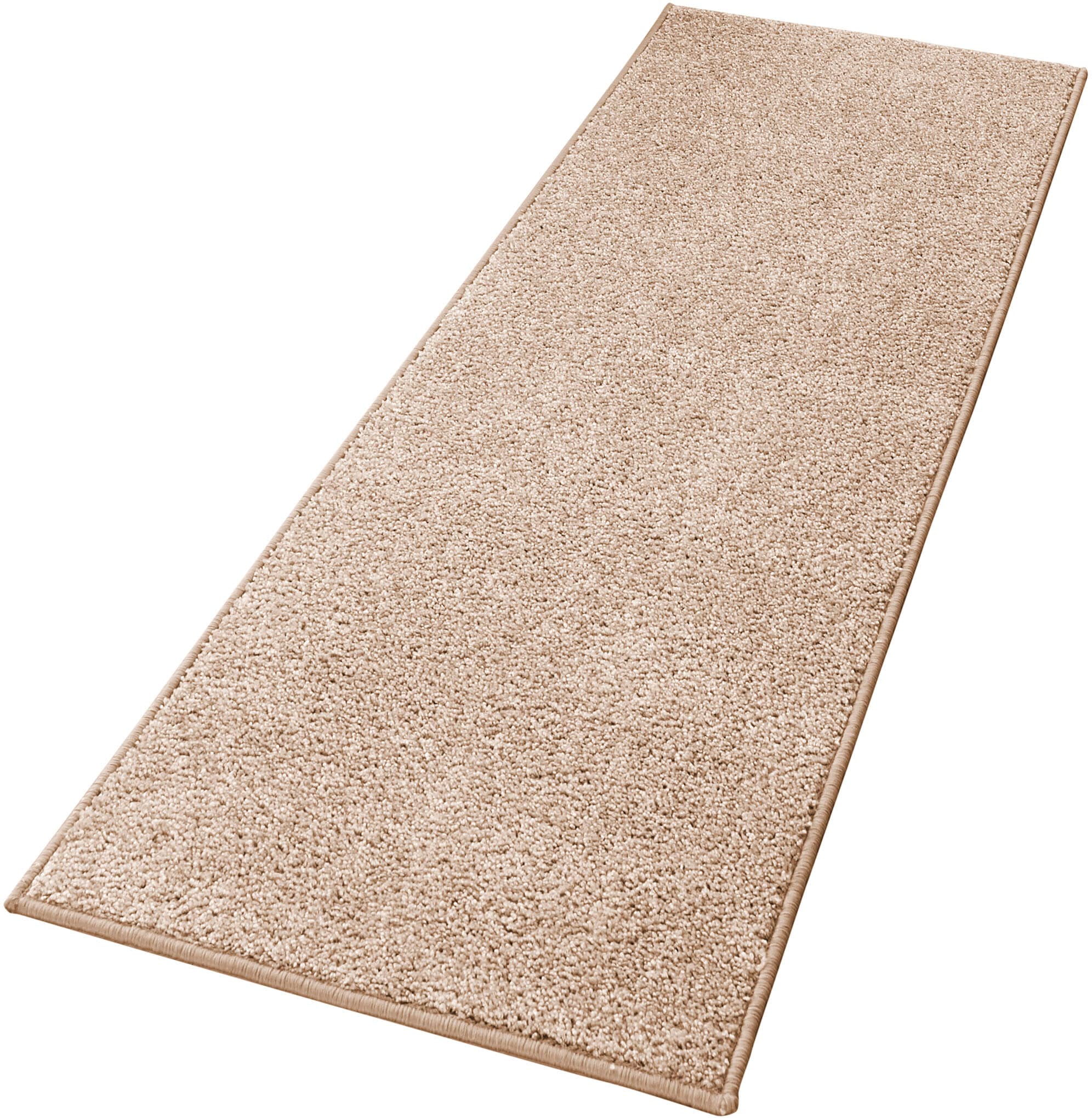 HANSE Home Teppich »Pure 100 Kurzflor«, rechteckig, 13 mm Höhe, Kurzflor, uni, umkettelt, Läufer, Wohnzimmer, Kinderzimmer, Flur