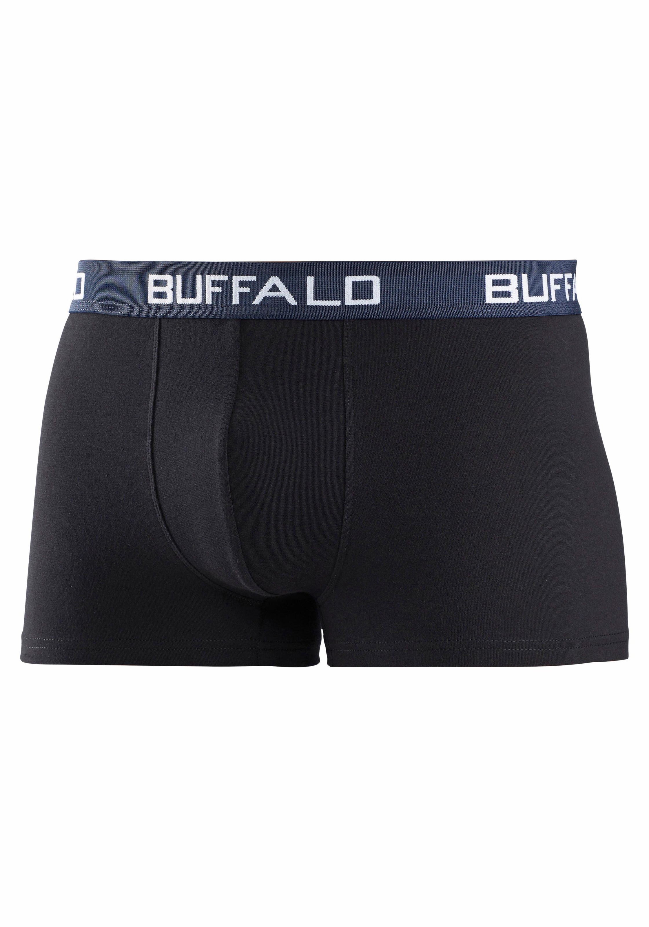 Buffalo Boxer »Boxershorts für Jungen«, (Packung, 3 St.), mit kontrastfarbenem Bündchen