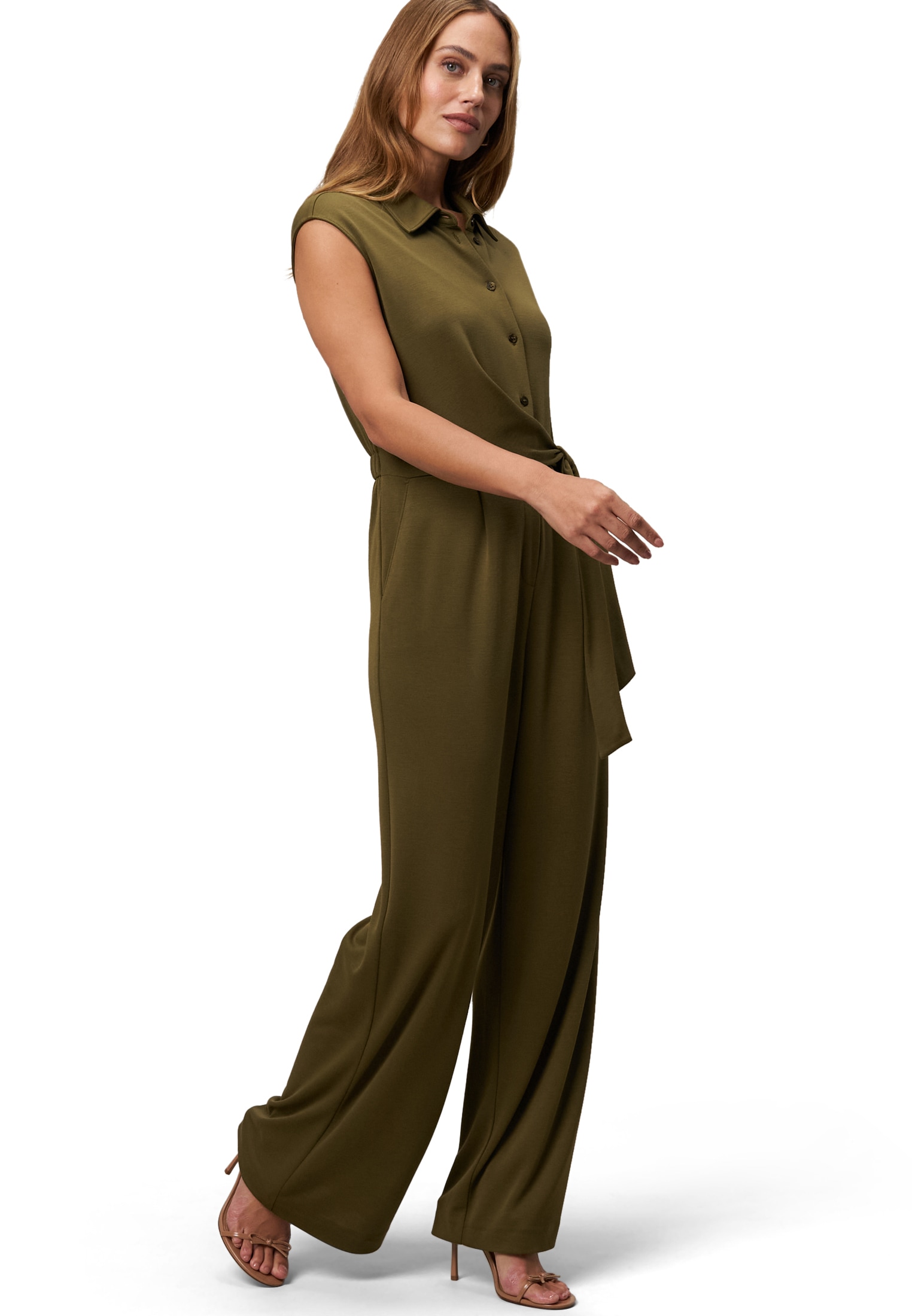Zero Jumpsuit »Jersey-Jumpsuit mit Knopfleiste«