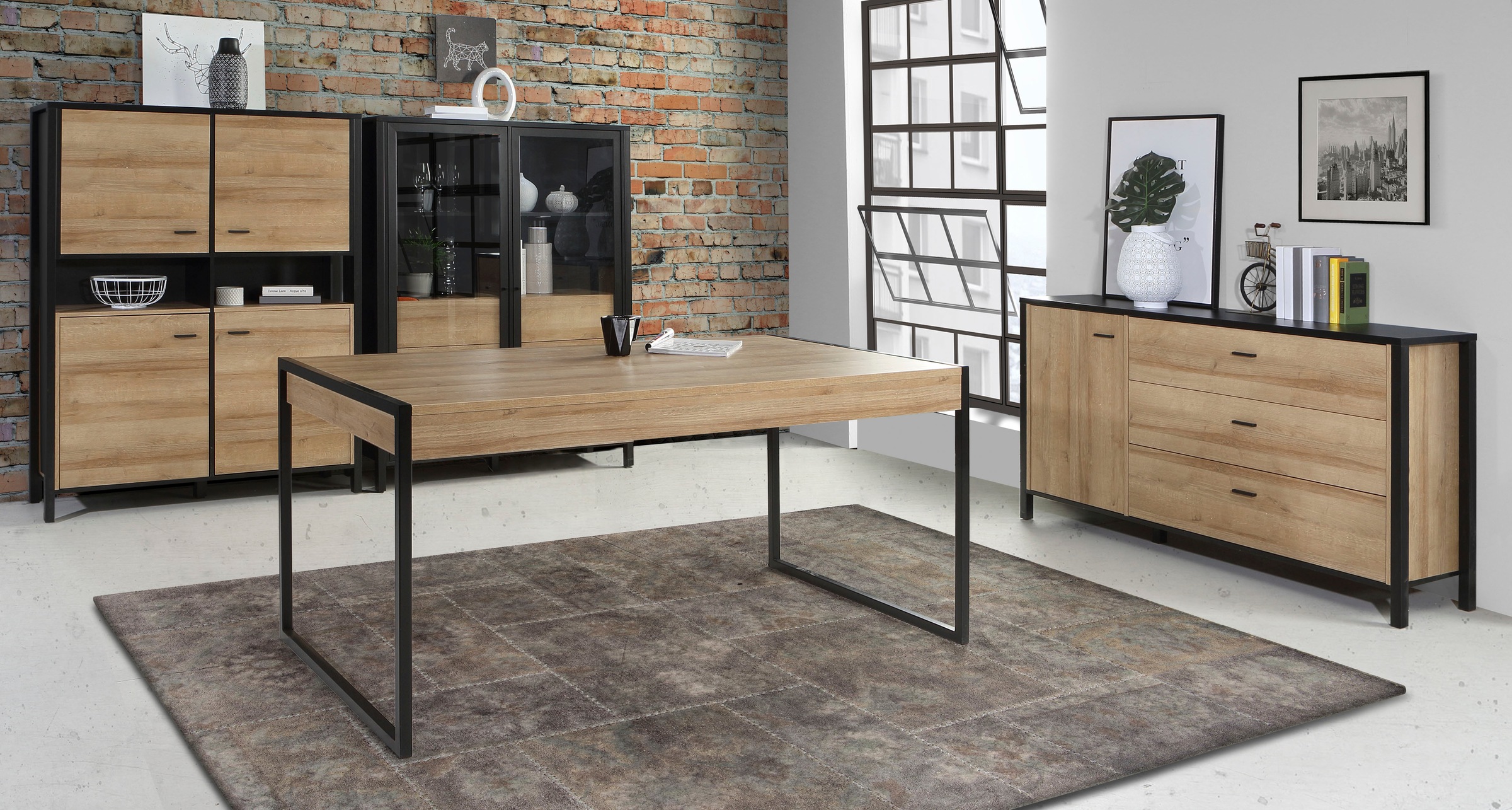 FORTE Esstisch »High Rock«, Breite 166 cm