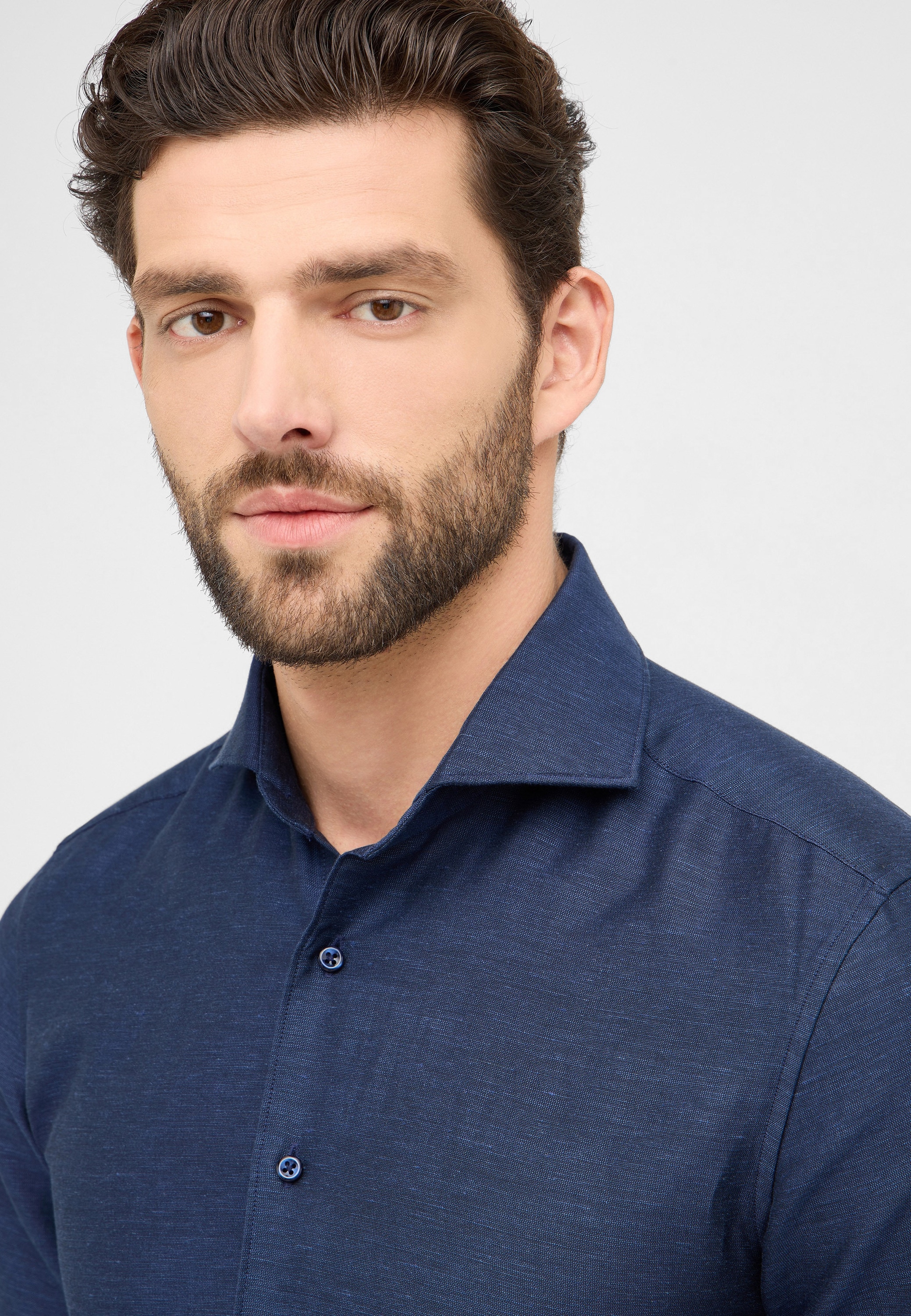 Eterna Langarmhemd »SLIM FIT«, EASY IRON (bügelleicht)