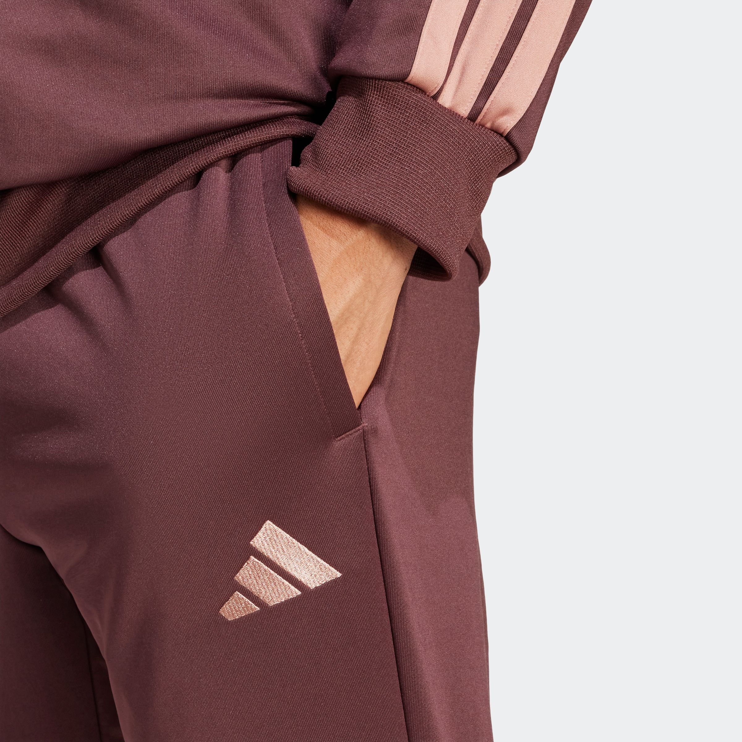 adidas Sportswear Trainingsanzug »M 3S FT TT TS«, (2 tlg.), drei Streifen Tracksuit aus weichem French-Terry-Material